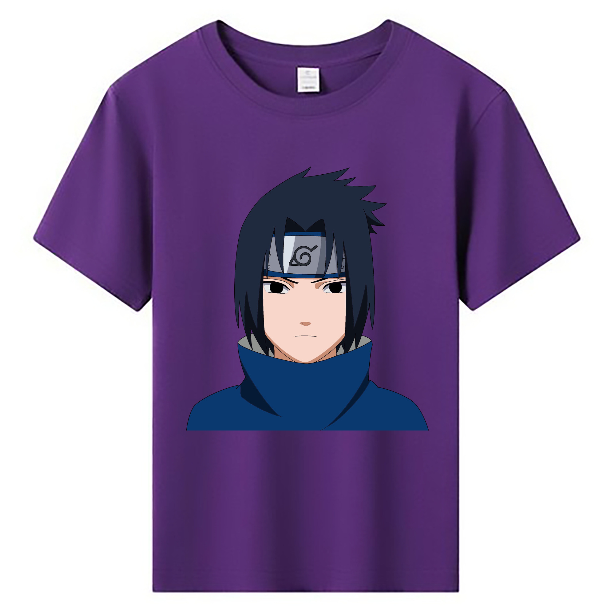 （画像用） NARUTO -ナルト- うちは サスケ Uchiha Sasuke 綿100％キッズTシャツ（フロントプリント）