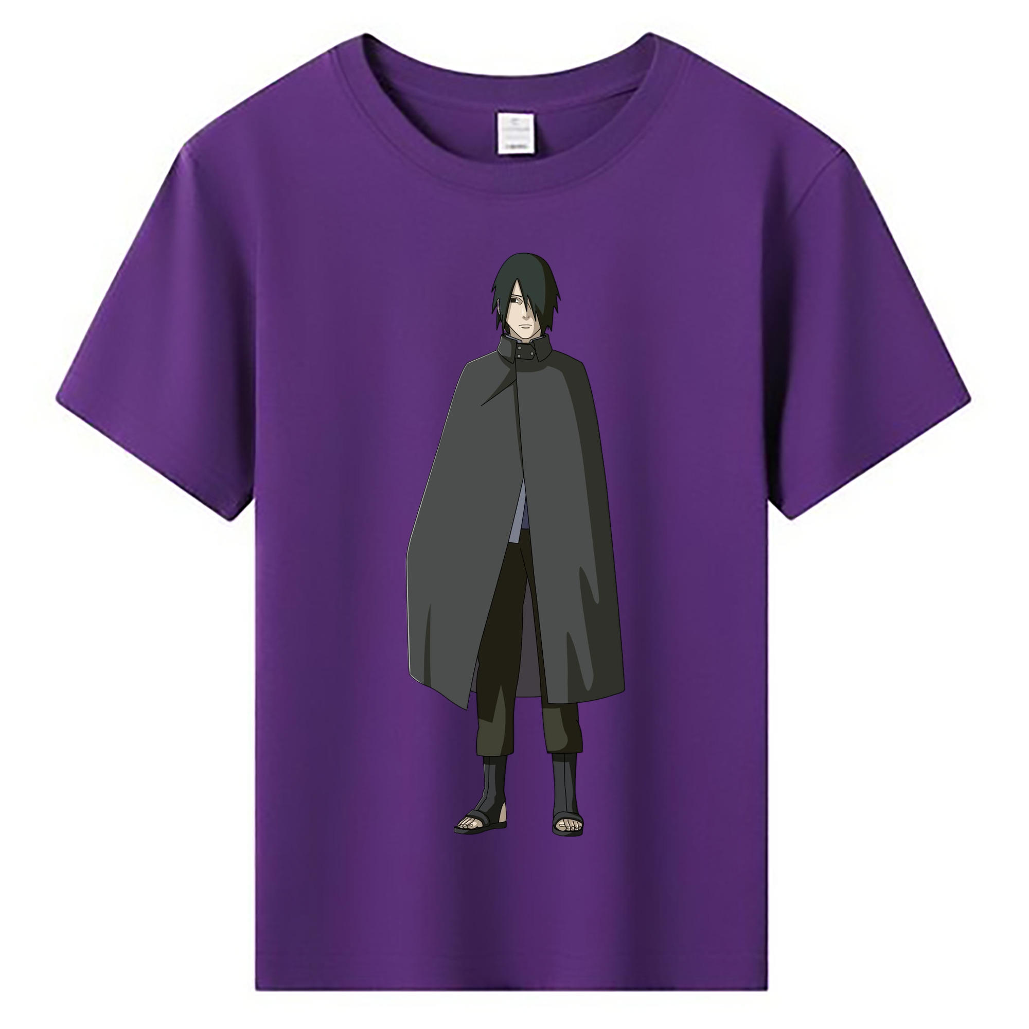 （画像用） NARUTO -ナルト- うちは サスケ Uchiha Sasuke 綿100％キッズTシャツ（フロントプリント）