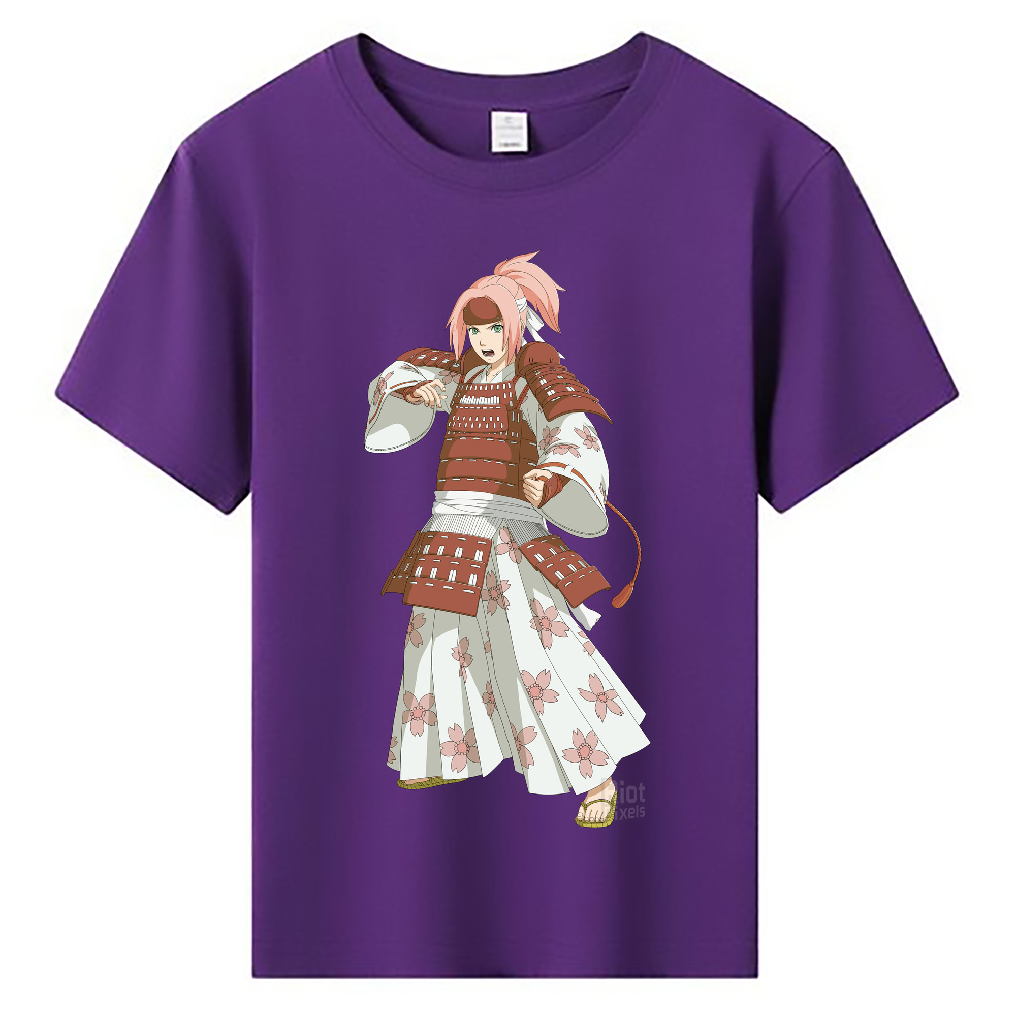 （画像用） NARUTO -ナルト- 春野サクラ Haruno Sakura 綿100％キッズTシャツ（フロントプリント）