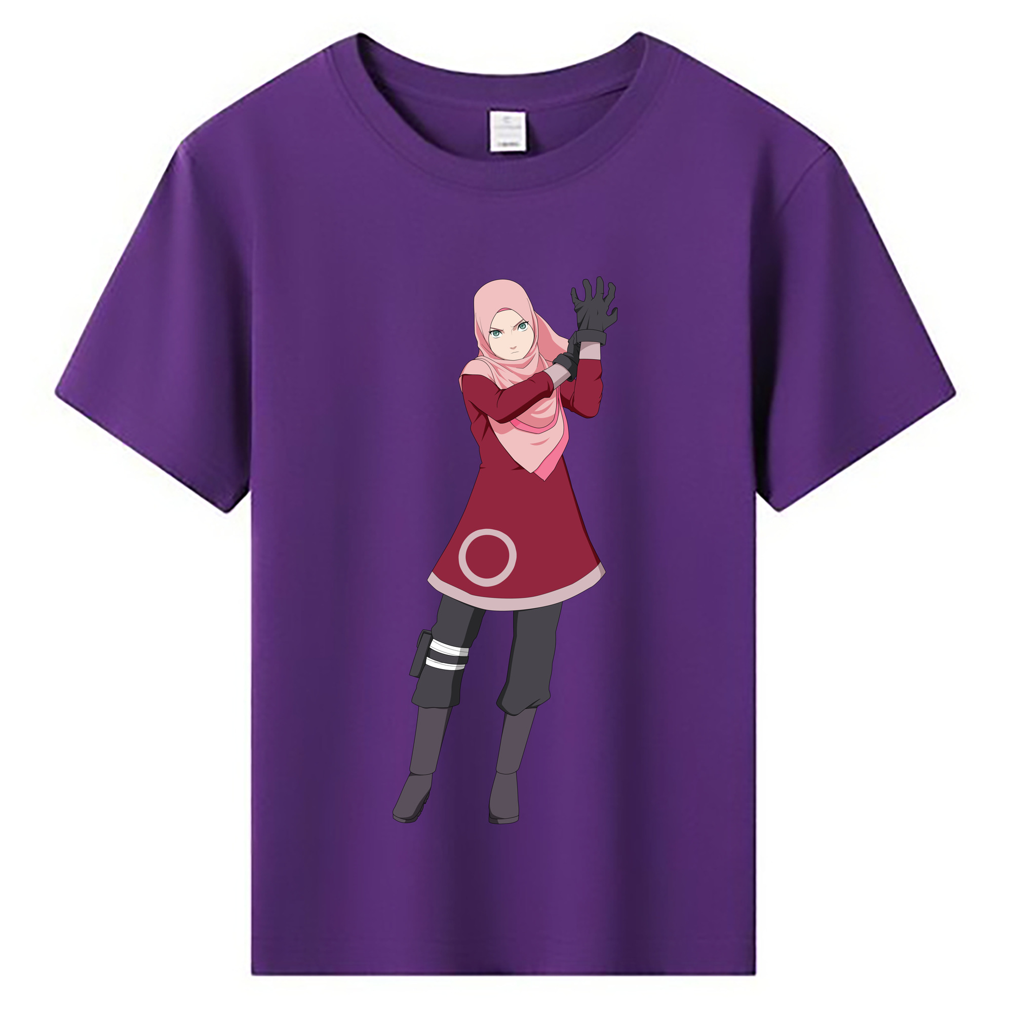 （画像用） NARUTO -ナルト- 春野サクラ Haruno Sakura 綿100％キッズTシャツ（フロントプリント）