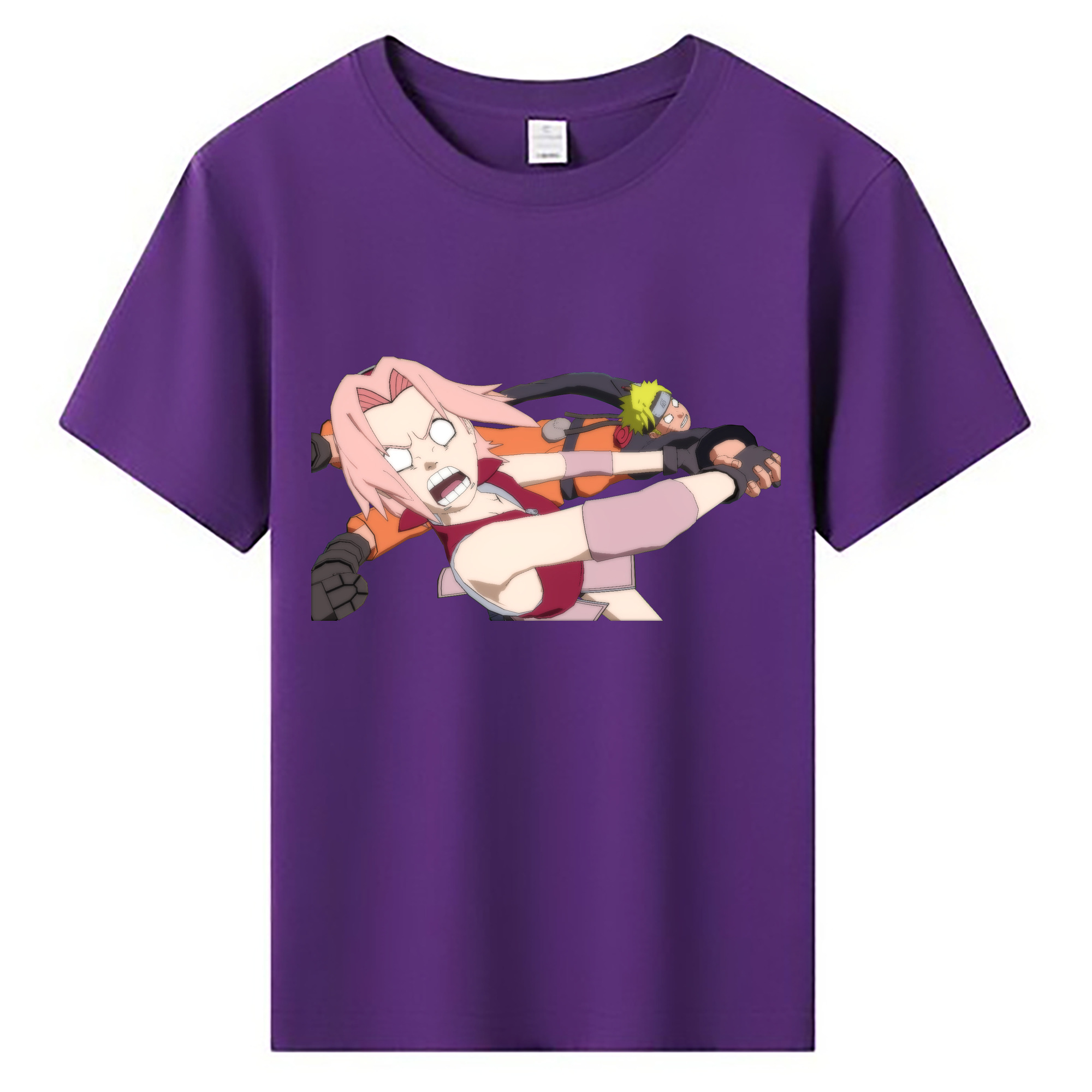 （画像用） NARUTO -ナルト- 春野サクラ Haruno Sakura 綿100％キッズTシャツ（フロントプリント）