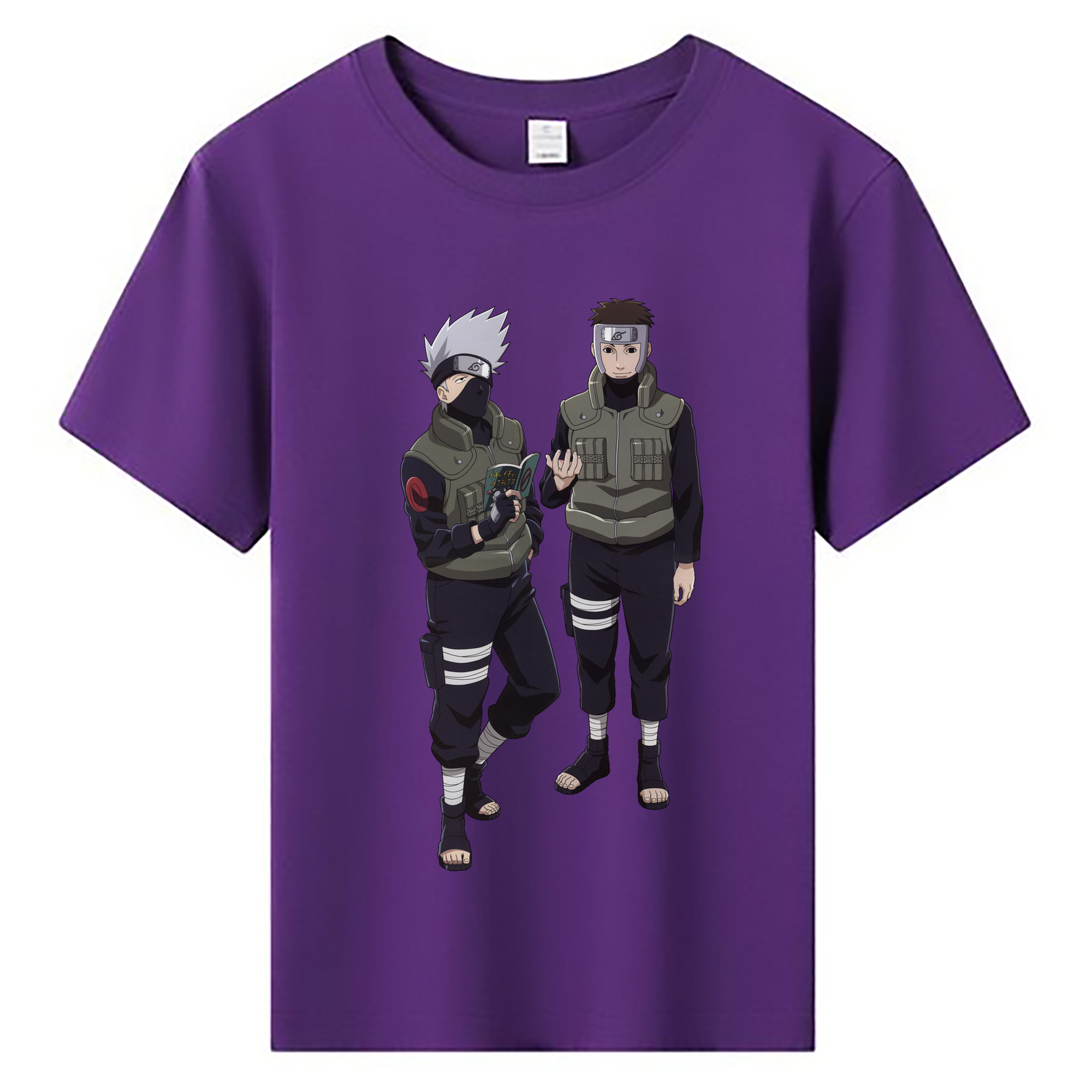 （画像用） NARUTO -ナルト- はたけ カカシ Hatake Kakashi 綿100％キッズTシャツ（フロントプリント）