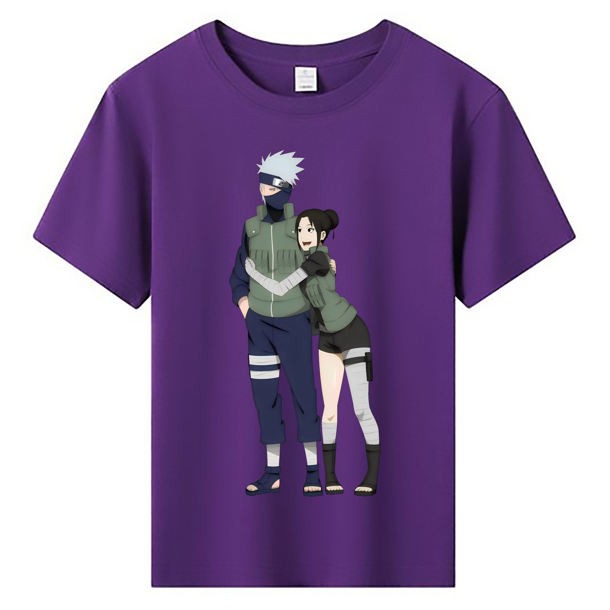 （画像用） NARUTO -ナルト- はたけ カカシ Hatake Kakashi 綿100％キッズTシャツ（フロントプリント）
