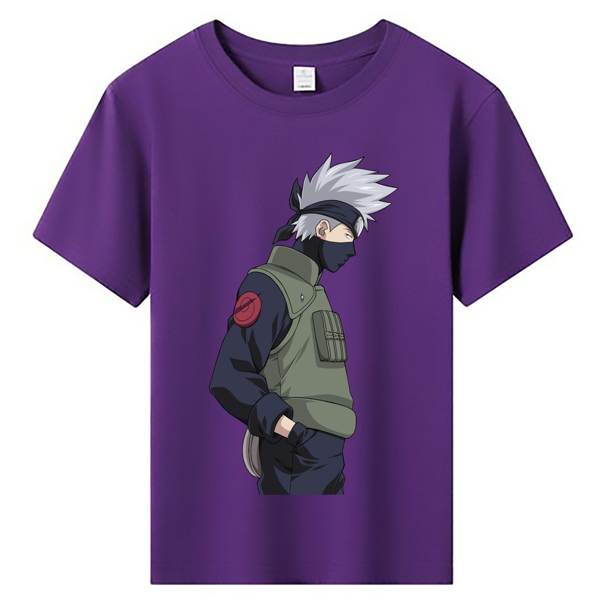 （画像用） NARUTO -ナルト- はたけ カカシ Hatake Kakashi 綿100％キッズTシャツ（フロントプリント）