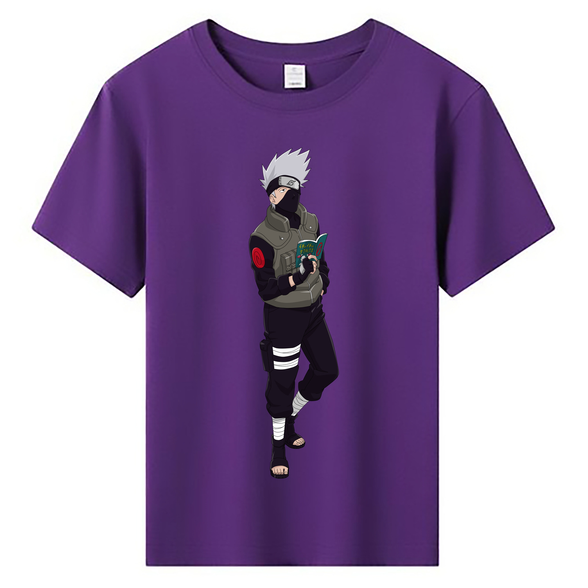 （画像用） NARUTO -ナルト- はたけ カカシ Hatake Kakashi 綿100％キッズTシャツ（フロントプリント）