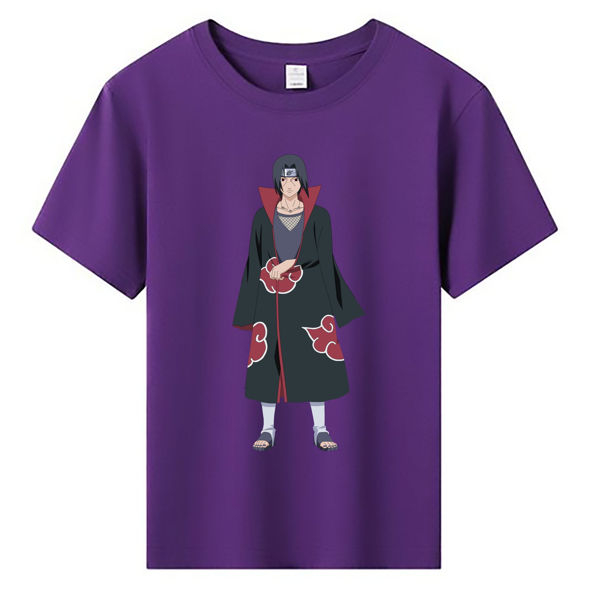 （画像用） NARUTO -ナルト- うちは イタチ Uchiha Itachi 綿100％キッズTシャツ（フロントプリント）