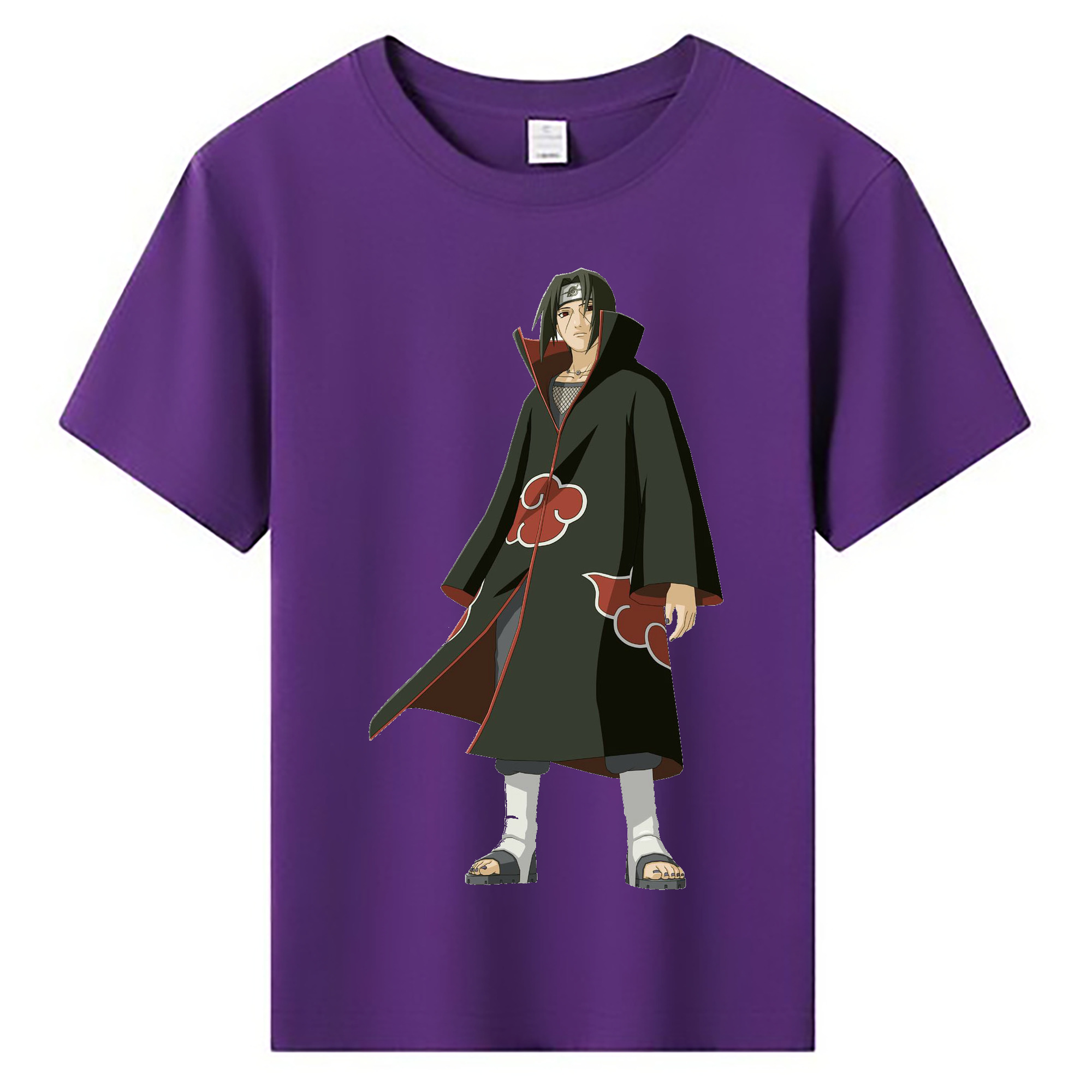 （画像用） NARUTO -ナルト- うちは イタチ Uchiha Itachi 綿100％キッズTシャツ（フロントプリント）