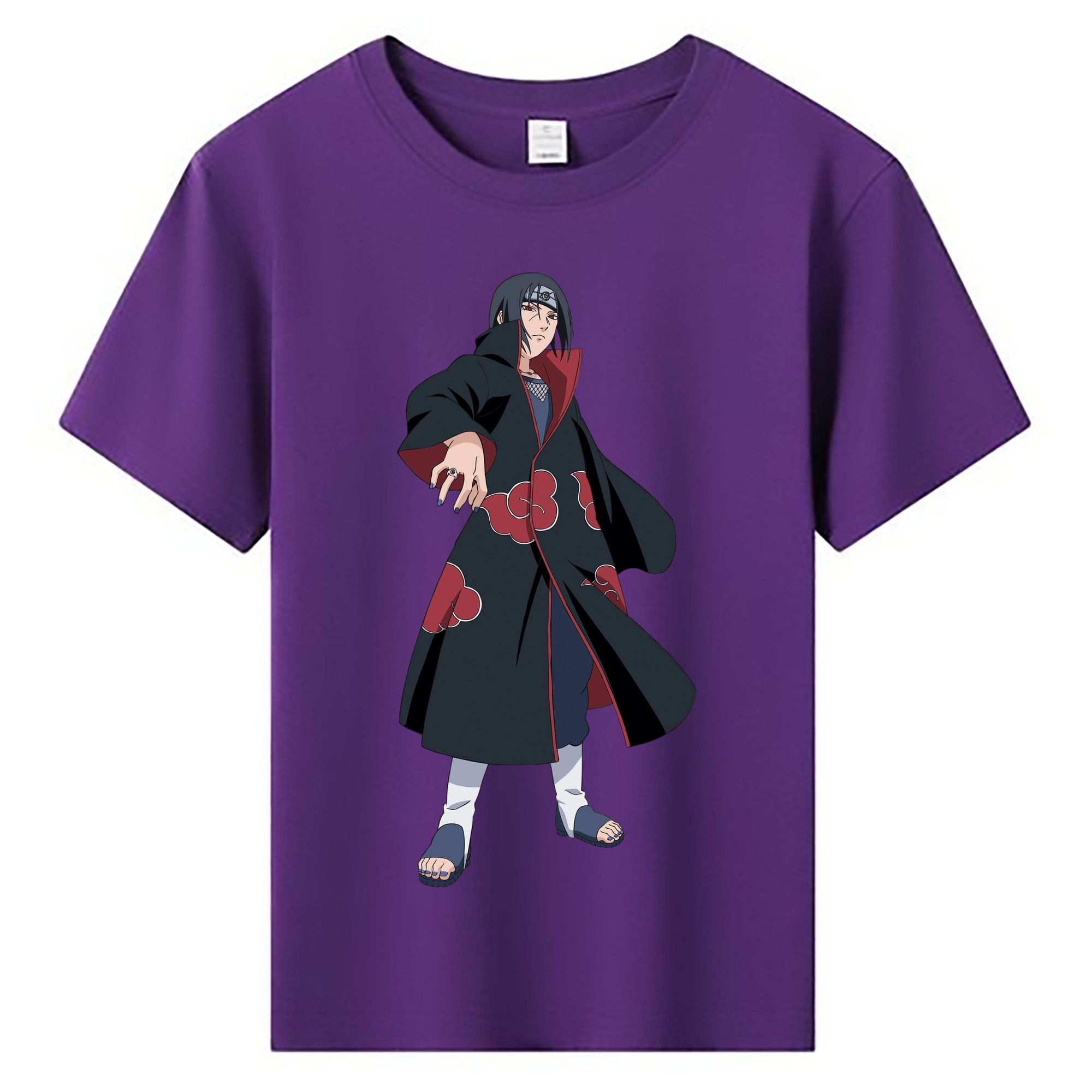 （画像用） NARUTO -ナルト- うちは イタチ Uchiha Itachi 綿100％キッズTシャツ（フロントプリント）
