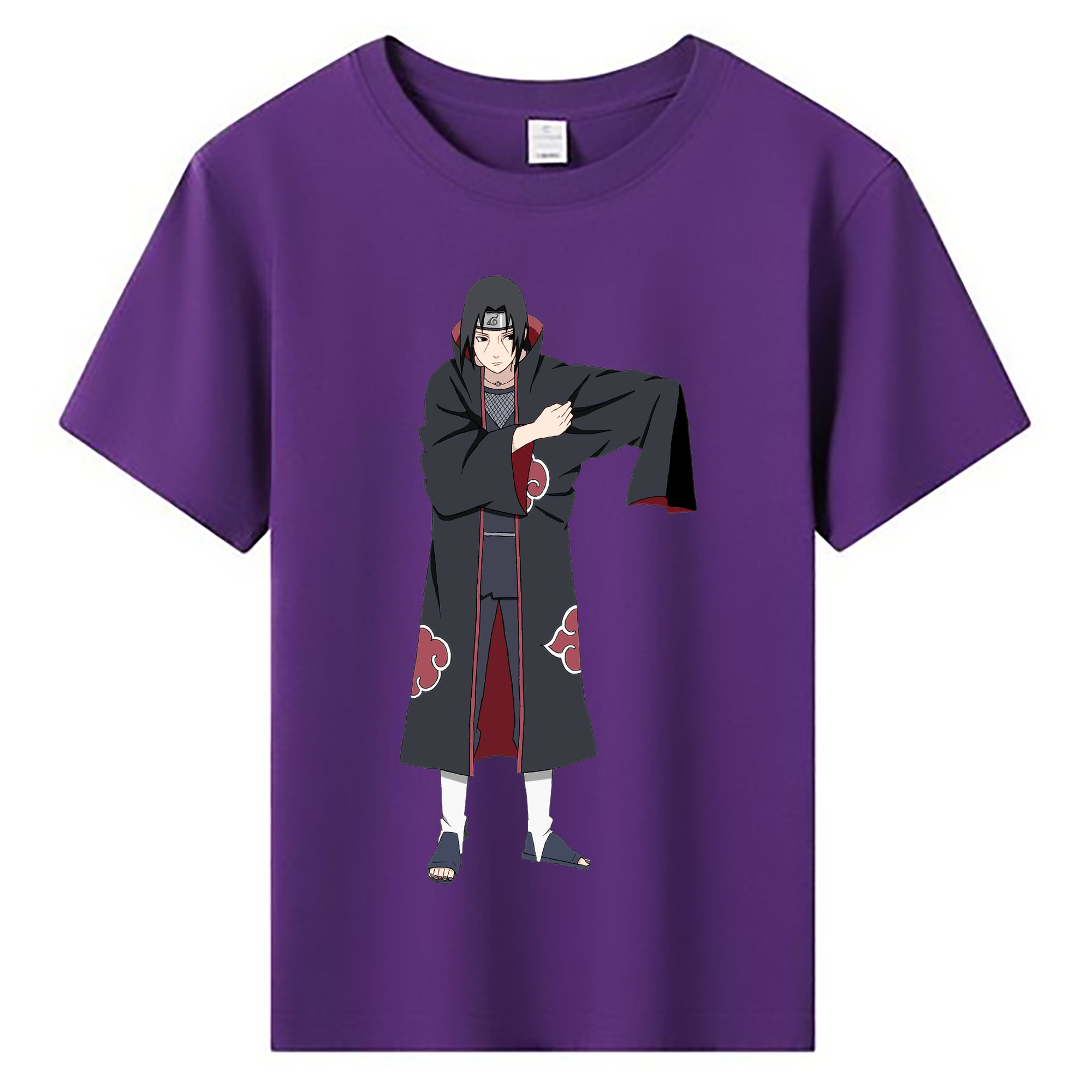 （画像用） NARUTO -ナルト- うちは イタチ Uchiha Itachi 綿100％キッズTシャツ（フロントプリント）