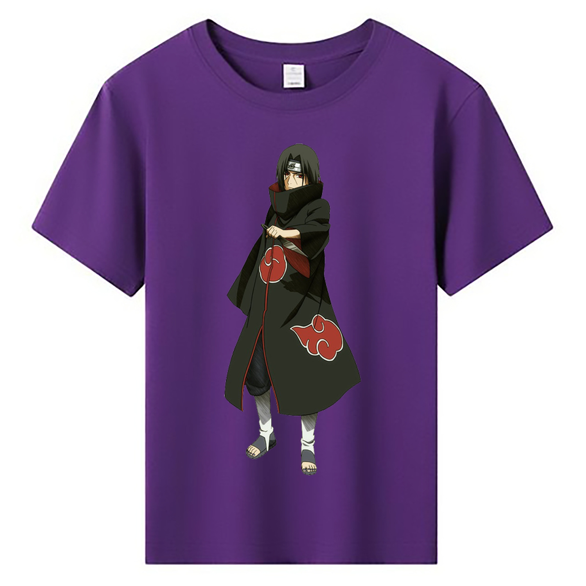 （画像用） NARUTO -ナルト- うちは イタチ Uchiha Itachi 綿100％キッズTシャツ（フロントプリント）