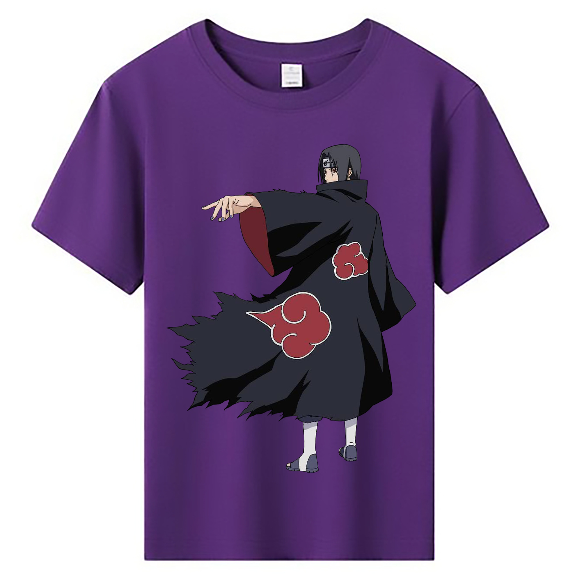 （画像用） NARUTO -ナルト- うちは イタチ Uchiha Itachi 綿100％キッズTシャツ（フロントプリント）