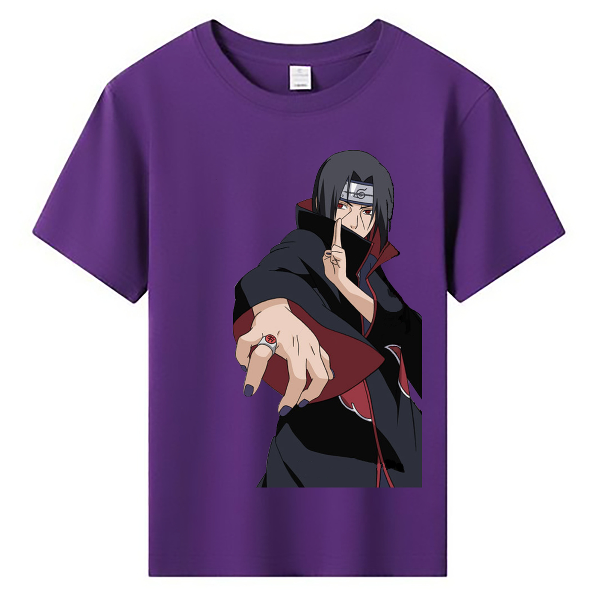 （画像用） NARUTO -ナルト- うちは イタチ Uchiha Itachi 綿100％キッズTシャツ（フロントプリント）
