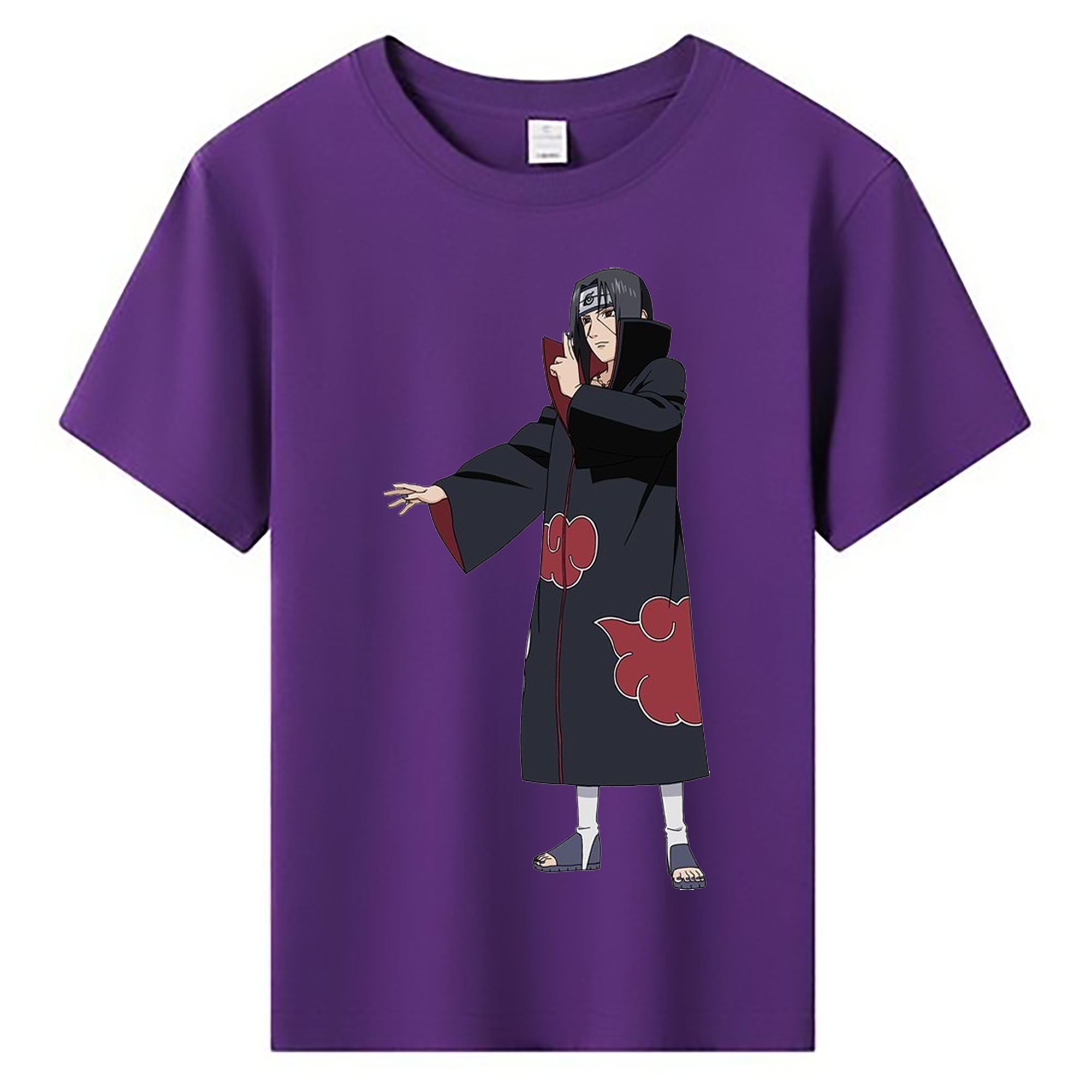 （画像用） NARUTO -ナルト- うちは イタチ Uchiha Itachi 綿100％キッズTシャツ（フロントプリント）