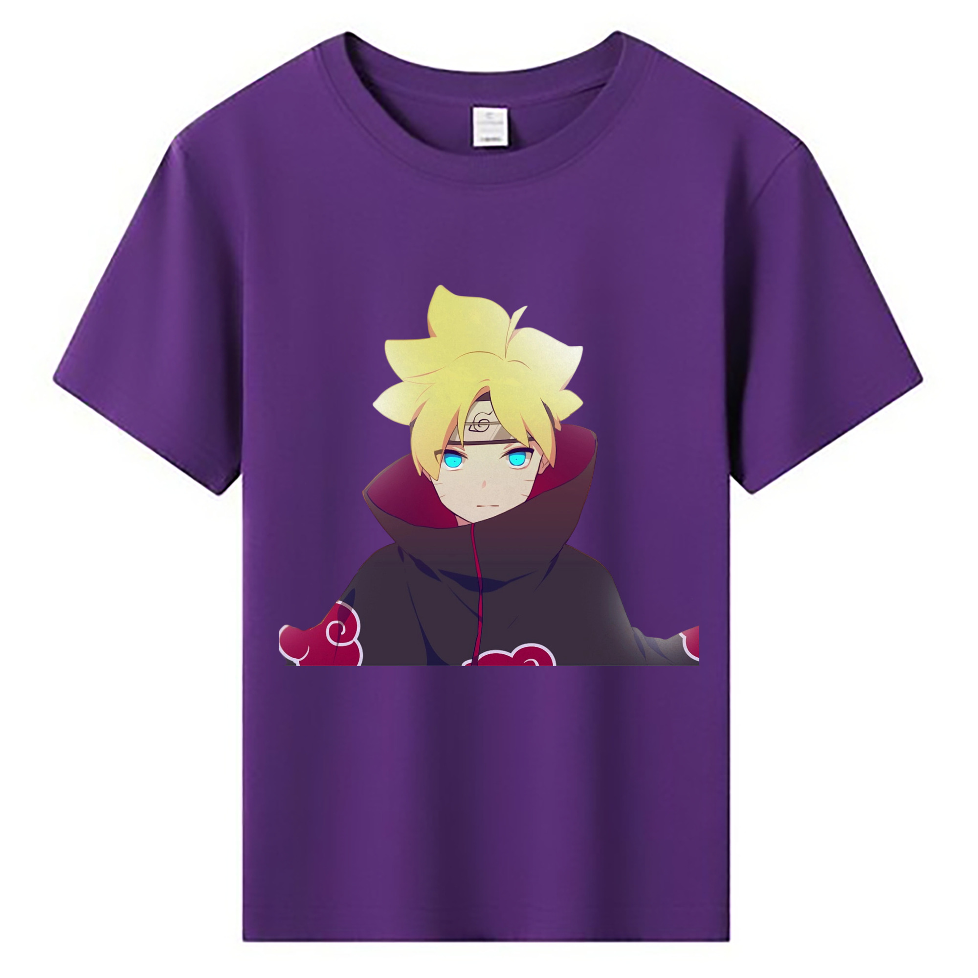 （画像用） NARUTO -ナルト- うずまき ボルト Uzumaki Boruto 綿100％キッズTシャツ（フロントプリント）