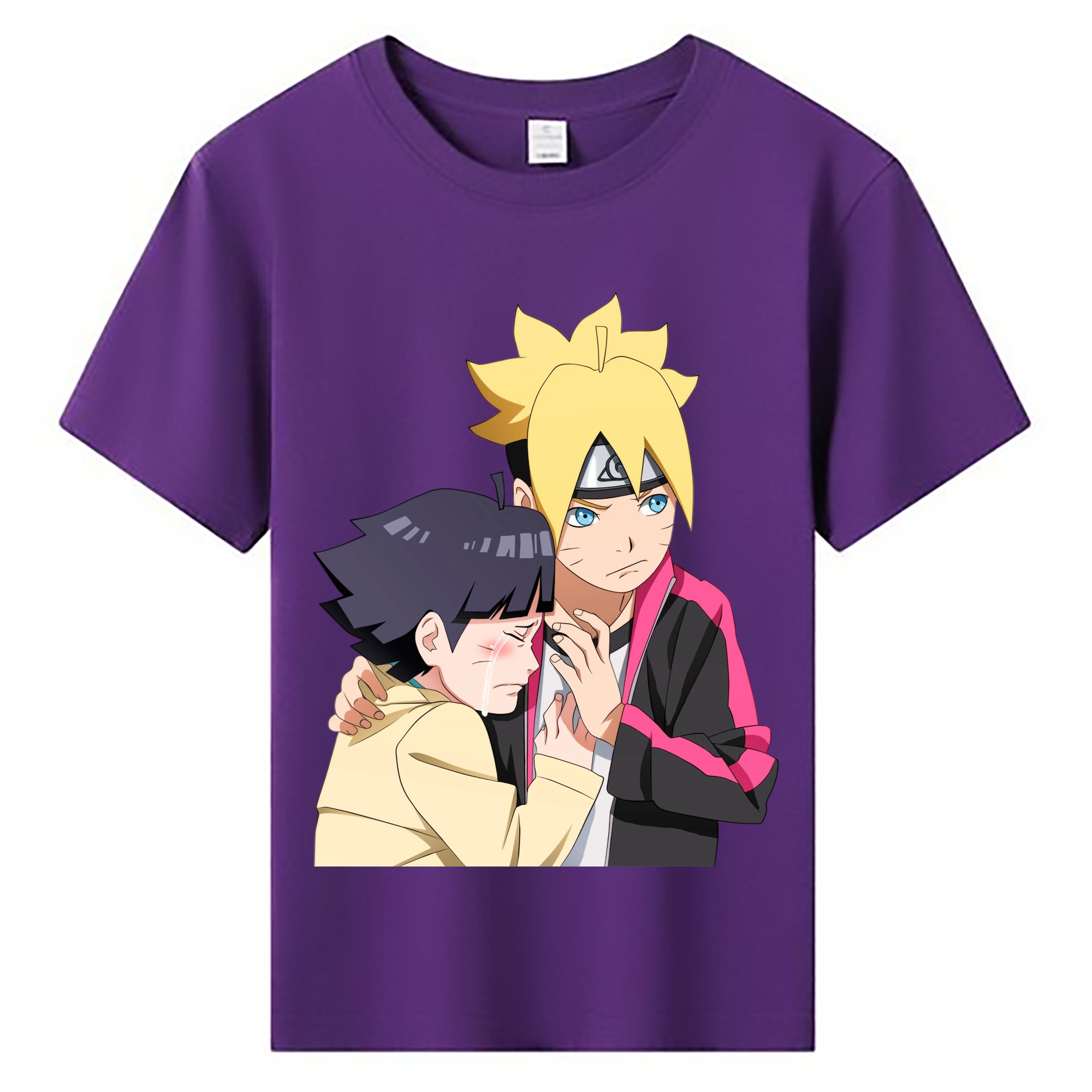 （画像用） NARUTO -ナルト- うずまき ボルト Uzumaki Boruto 綿100％キッズTシャツ（フロントプリント）