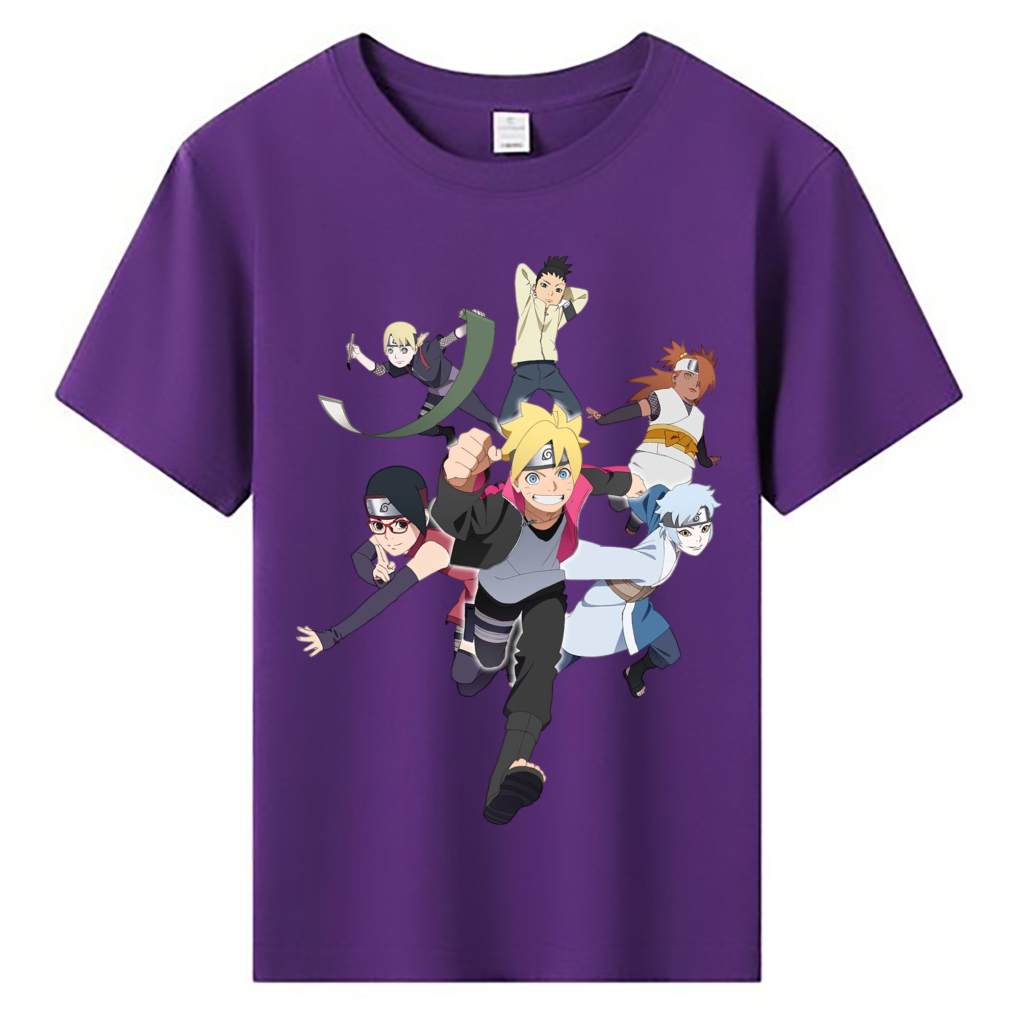 NARUTO -ナルト- うずまき ボルト Uzumaki Boruto 綿100％キッズTシャツ（フロントプリント）