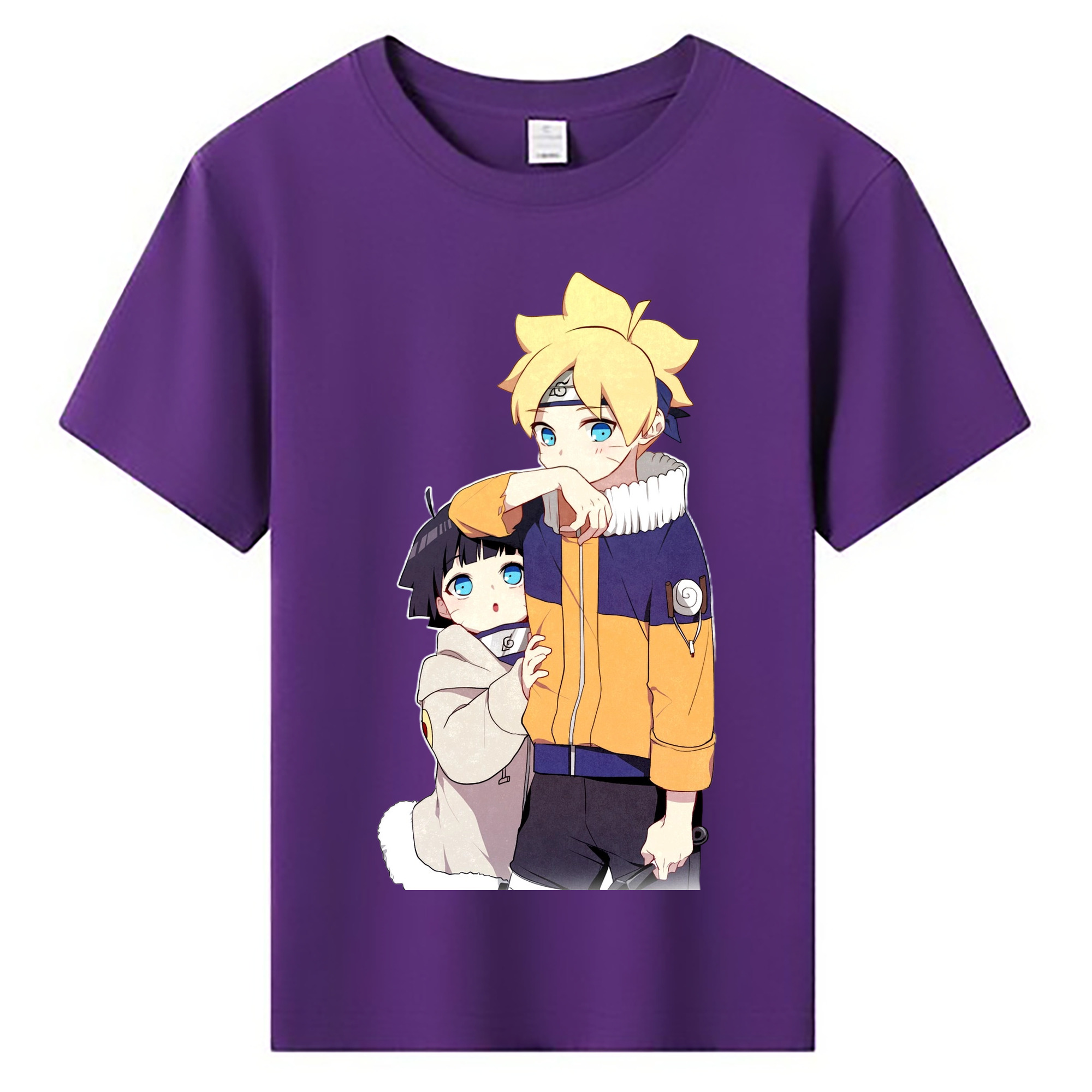 （画像用） NARUTO -ナルト- うずまき ボルト Uzumaki Boruto 綿100％キッズTシャツ（フロントプリント）