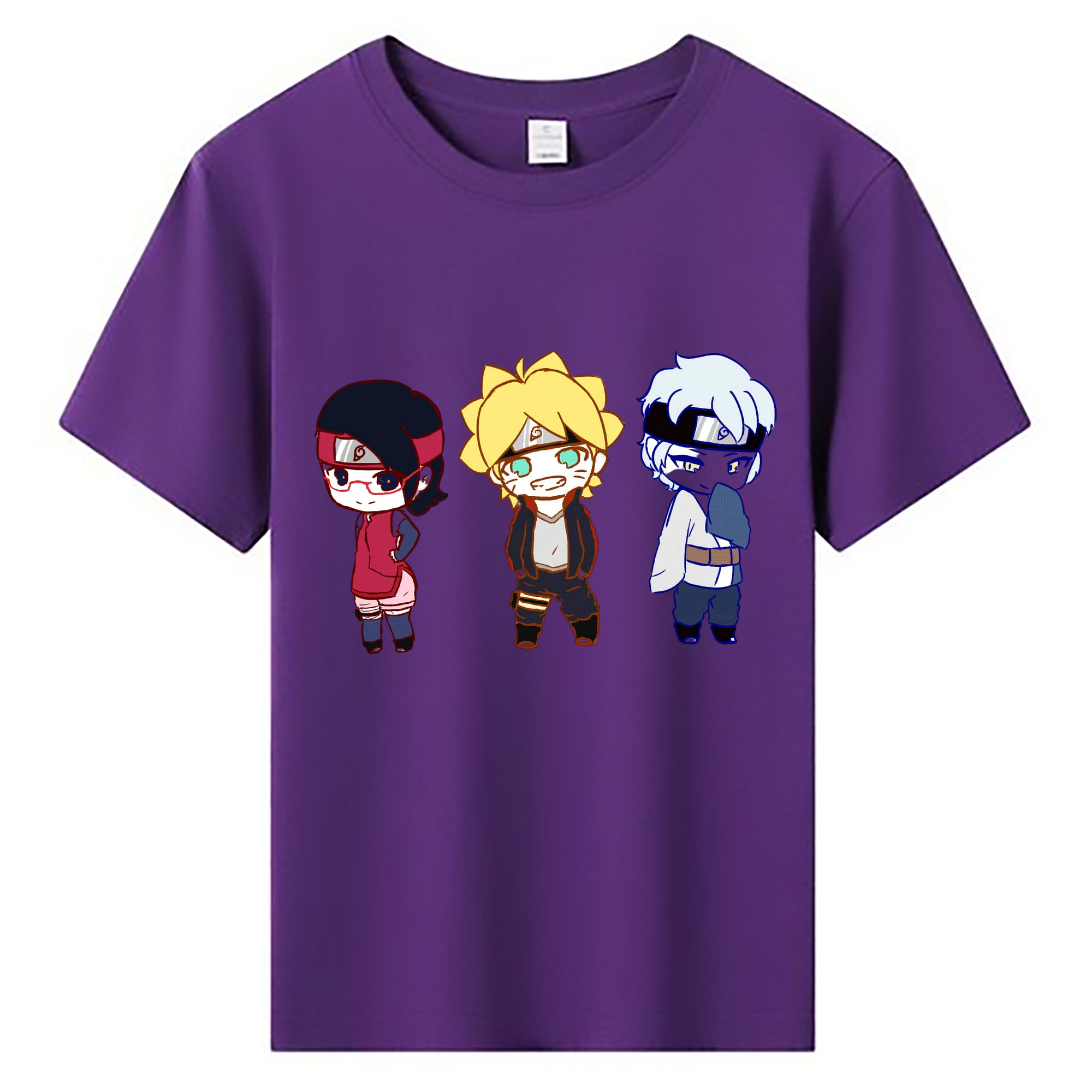 （画像用） NARUTO -ナルト- うずまき ボルト Uzumaki Boruto 綿100％キッズTシャツ（フロントプリント）