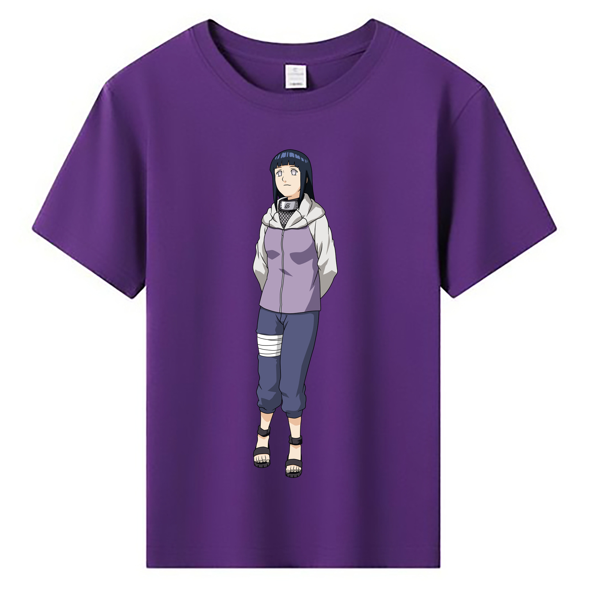 （画像用） NARUTO -ナルト- 日向ヒナタ Hyūga Hinata 綿100％キッズTシャツ（フロントプリント）