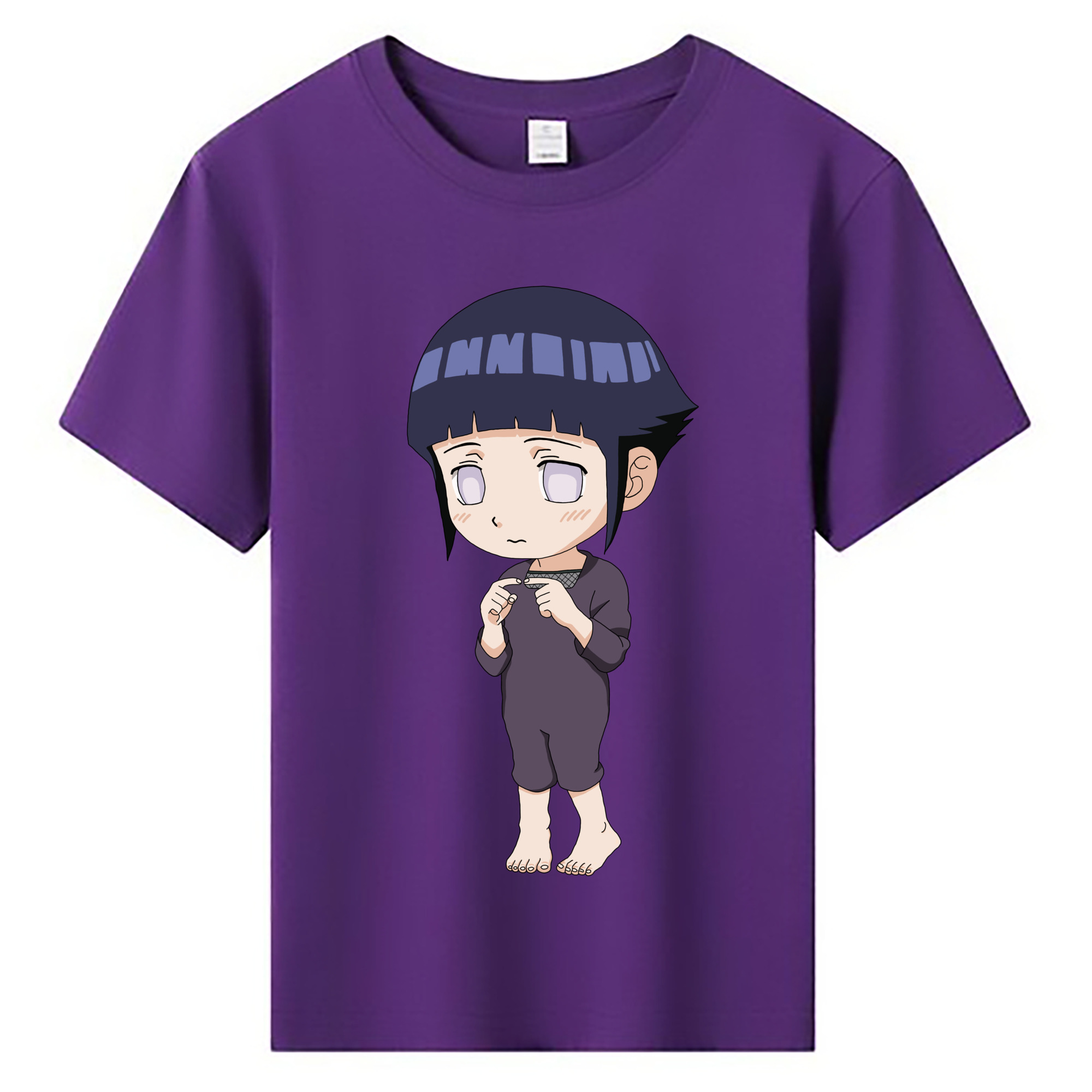 （画像用） NARUTO -ナルト- 日向ヒナタ Hyūga Hinata 綿100％キッズTシャツ（フロントプリント）