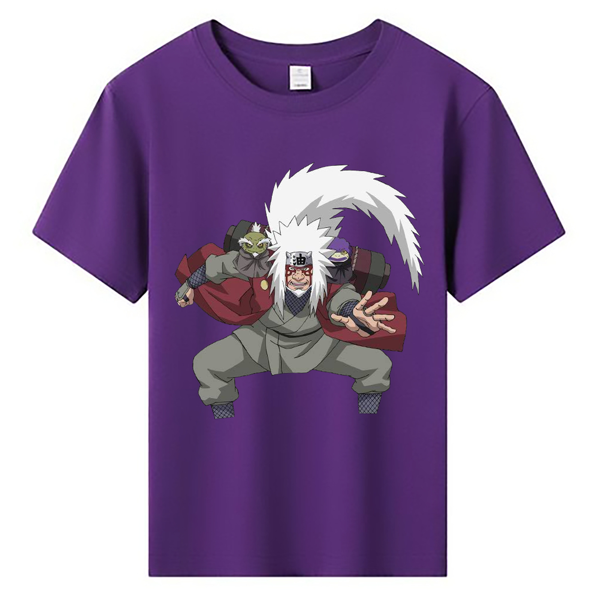 （画像用） NARUTO -ナルト- 自来也（じらいや） Jiraiya 綿100％キッズTシャツ（フロントプリント）