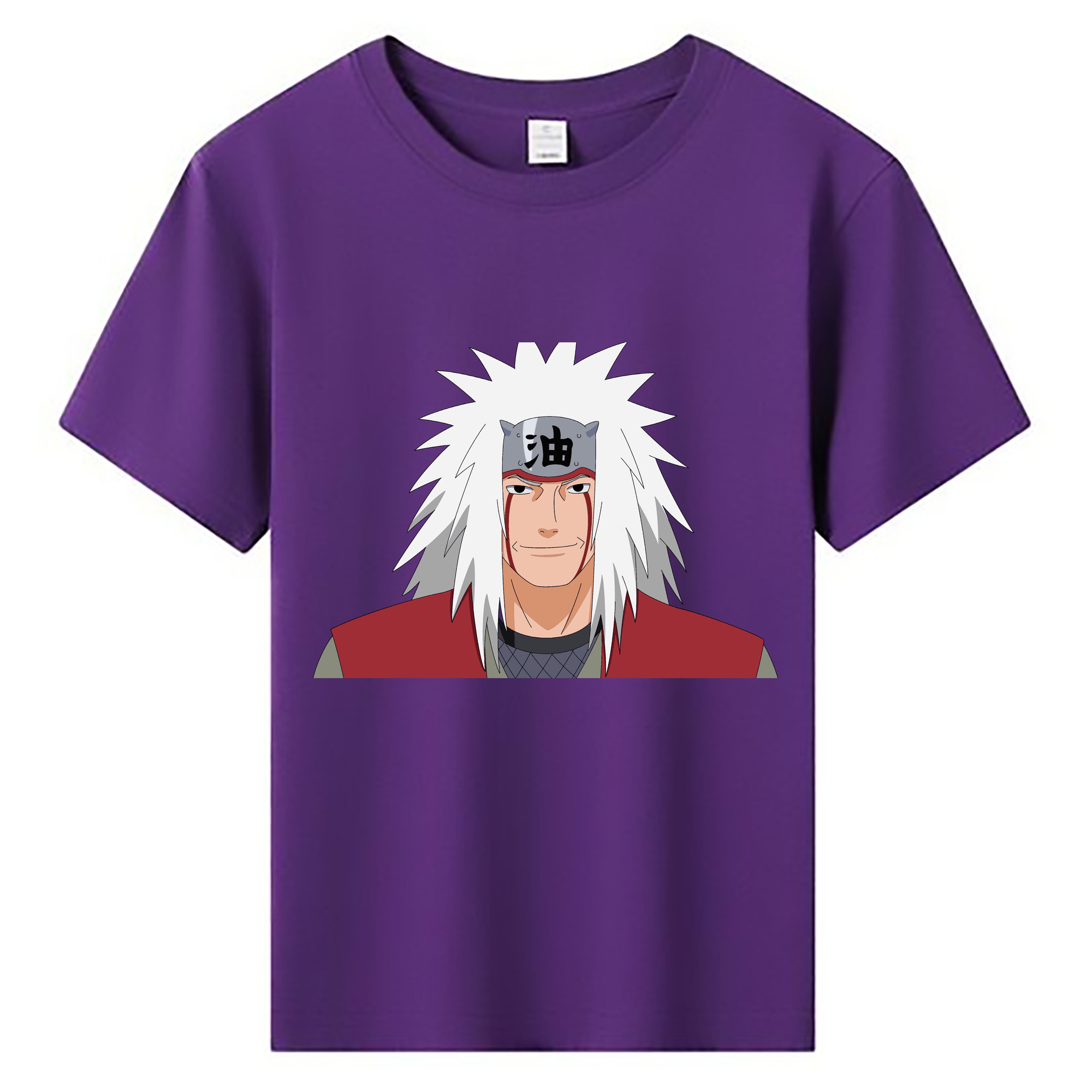 （画像用） NARUTO -ナルト- 自来也（じらいや） Jiraiya 綿100％キッズTシャツ（フロントプリント）