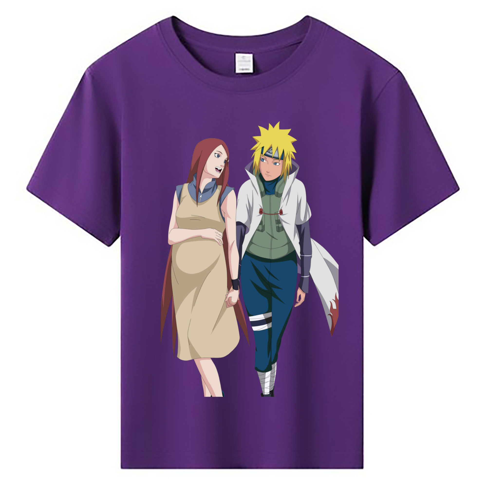 （画像用） NARUTO -ナルト- 波風 ミナト Namikaze Minato 綿100％キッズTシャツ（フロントプリント）