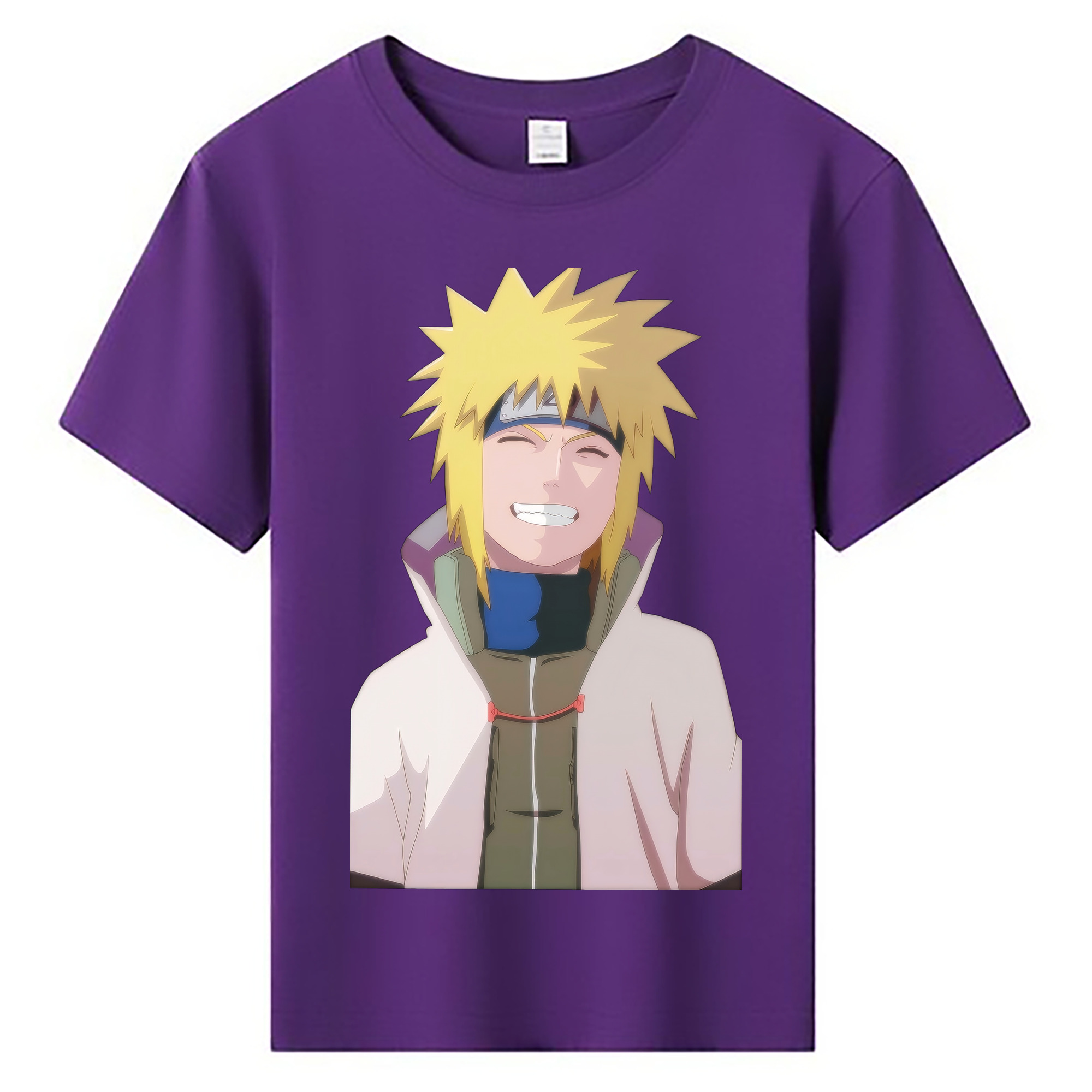 （画像用） NARUTO -ナルト- 波風 ミナト Namikaze Minato 綿100％キッズTシャツ（フロントプリント）