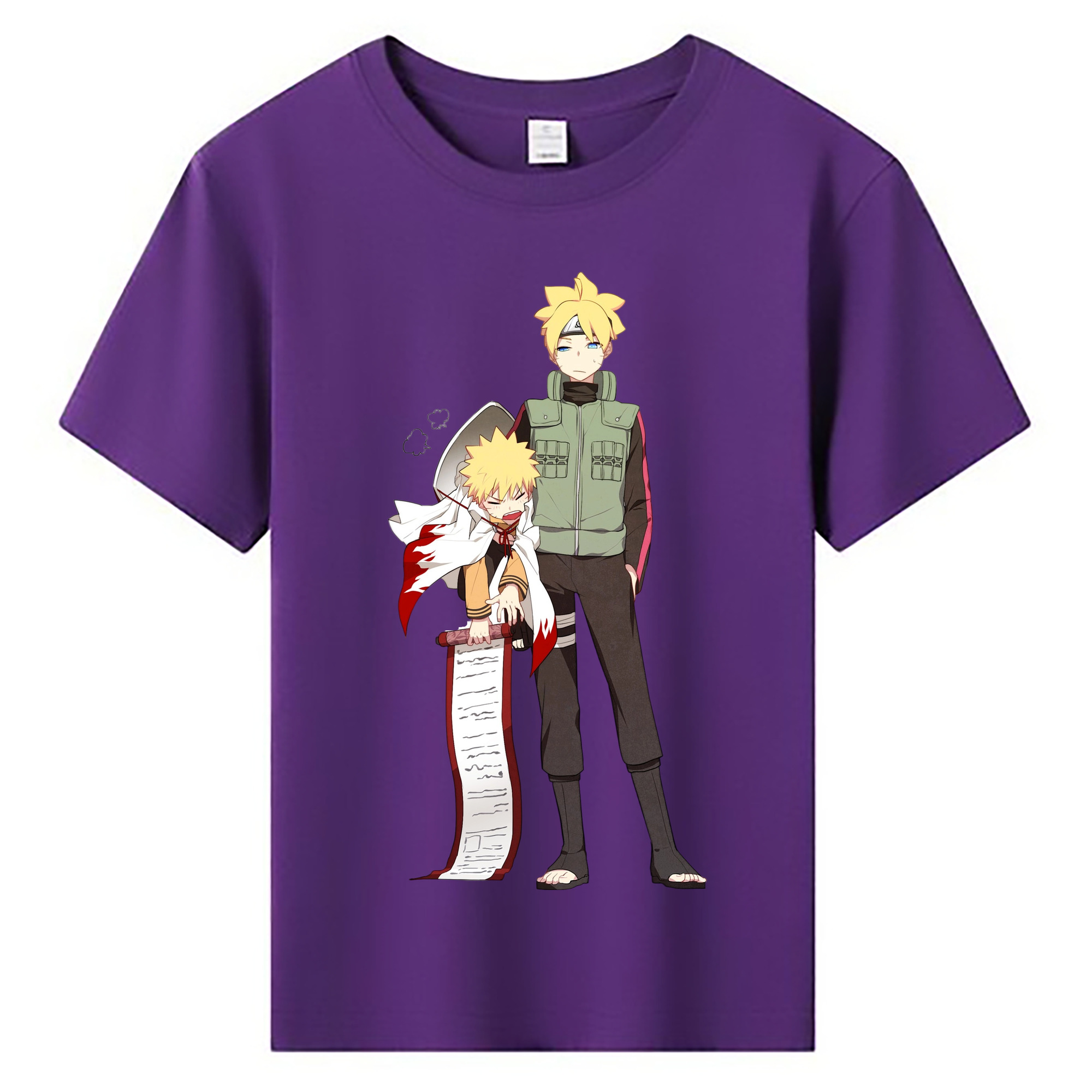 （画像用） NARUTO -ナルト- 波風 ミナト Namikaze Minato 綿100％キッズTシャツ（フロントプリント）