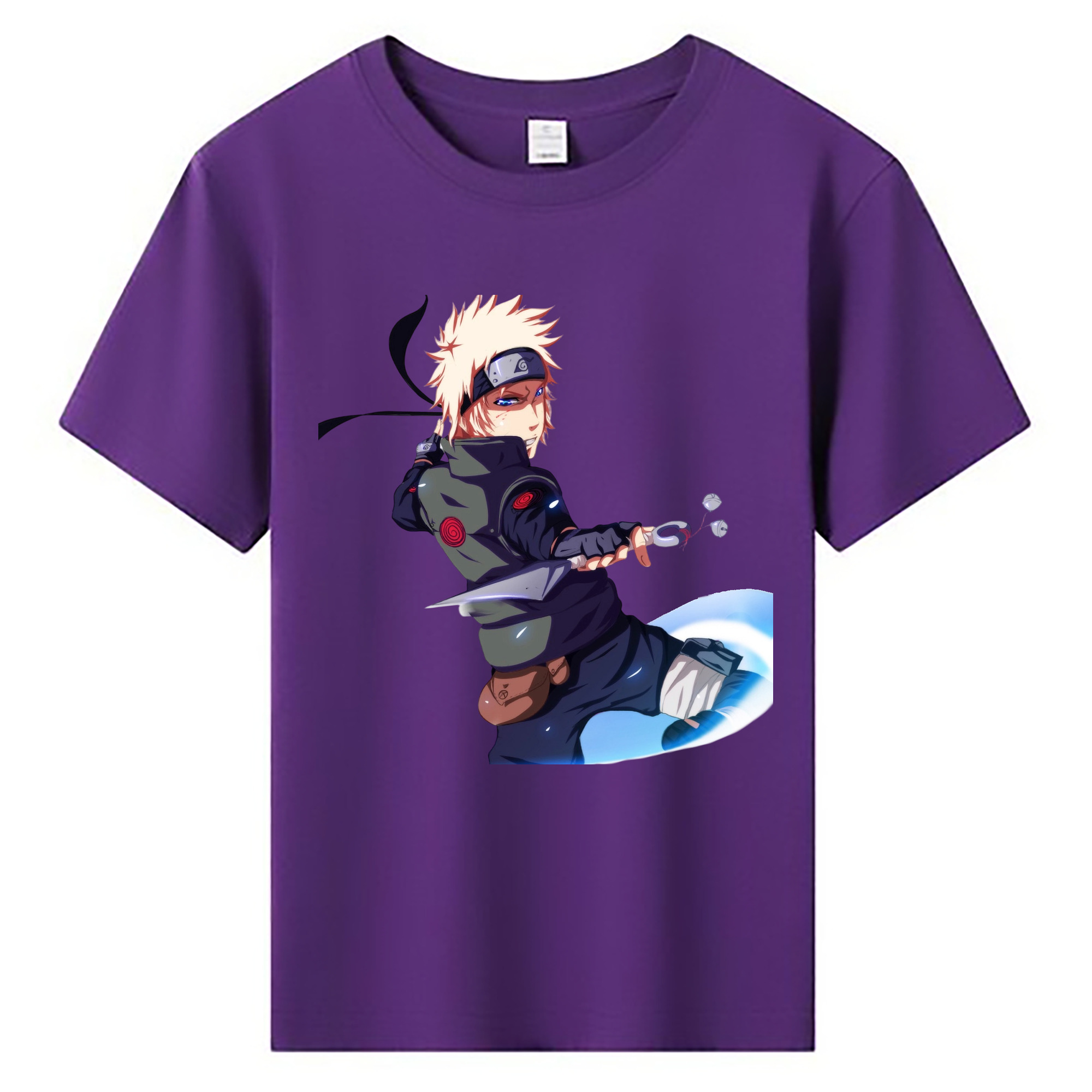 （画像用） NARUTO -ナルト- 波風 ミナト Namikaze Minato 綿100％キッズTシャツ（フロントプリント）