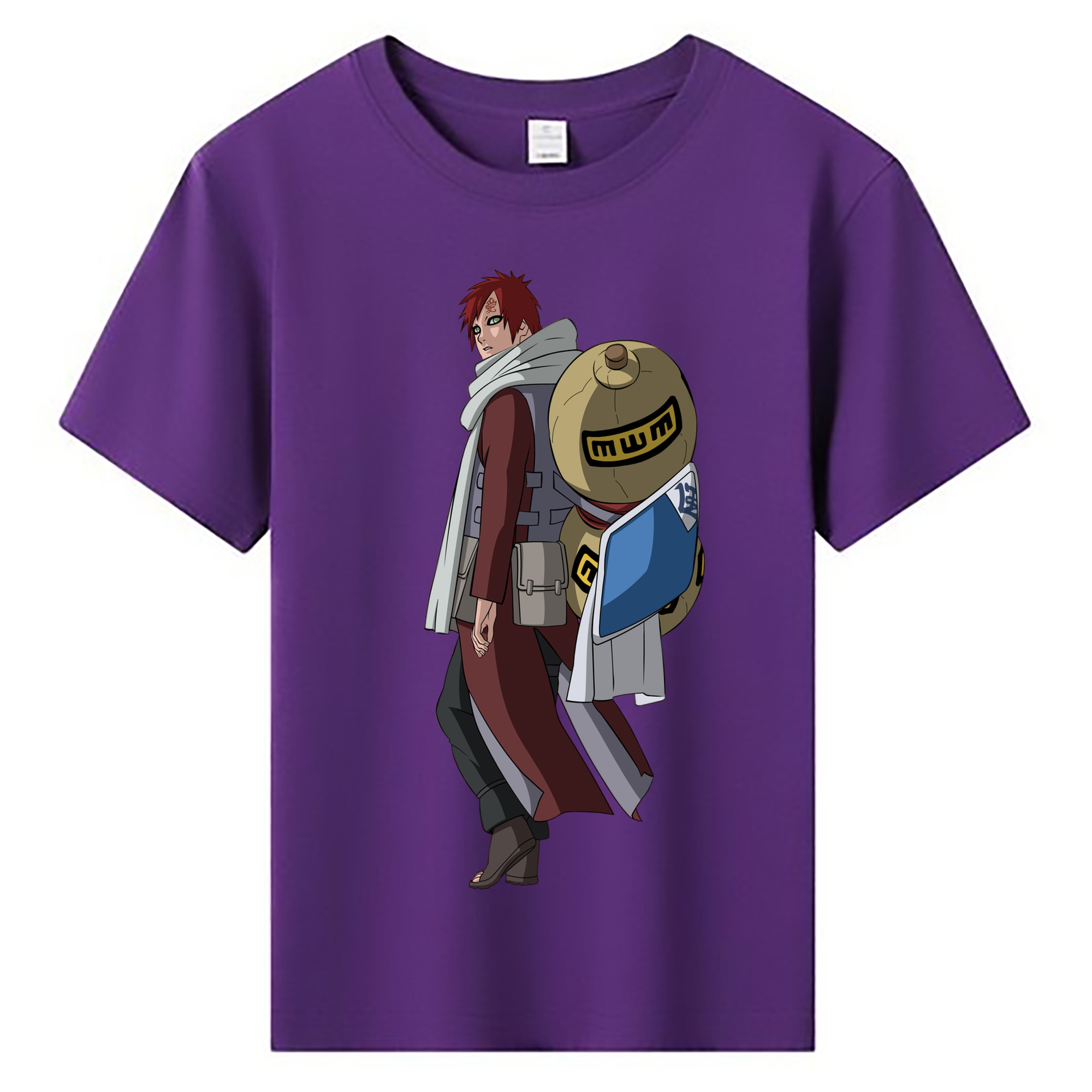 （画像用） NARUTO -ナルト- ガアラ Gaara 綿100％キッズTシャツ（フロントプリント）