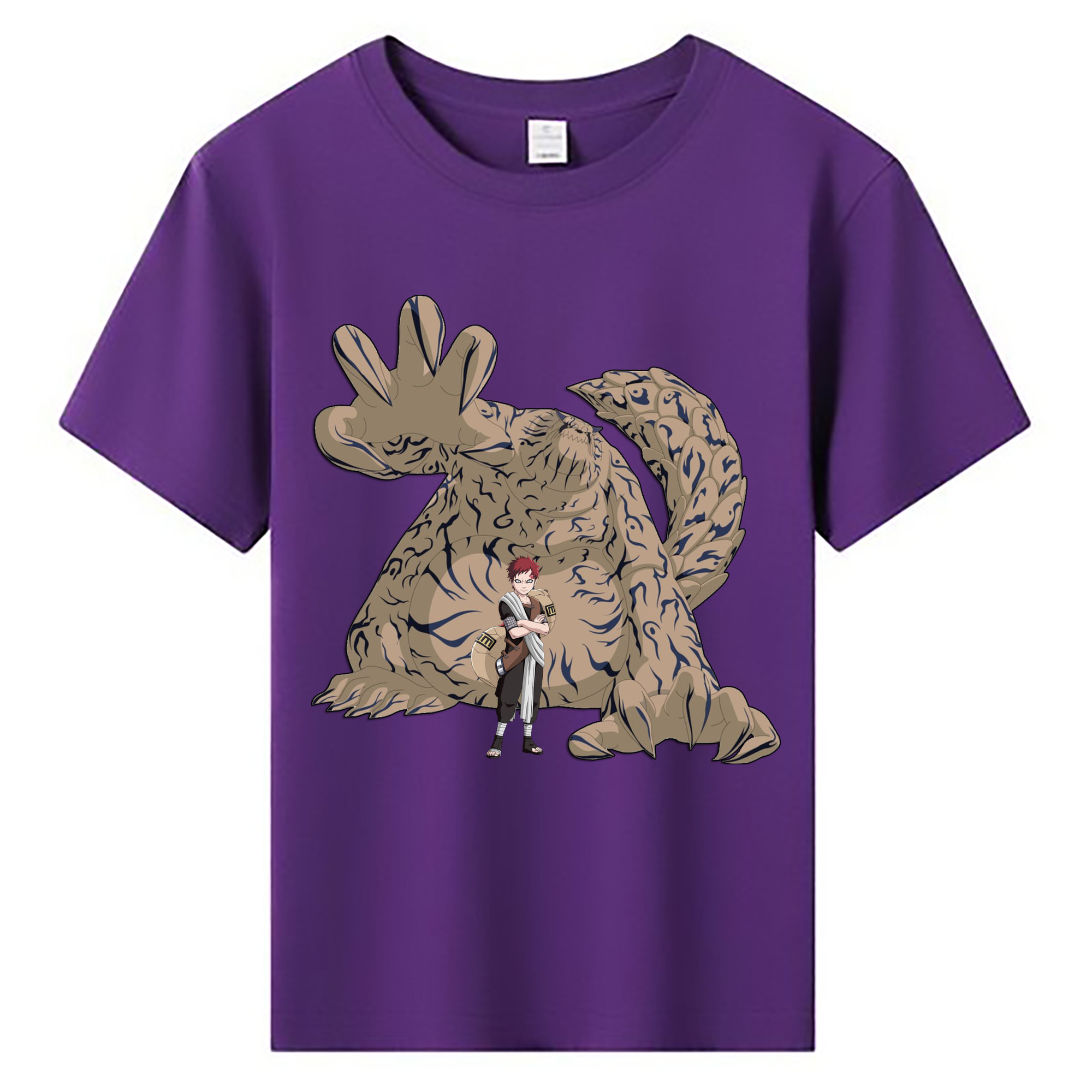 （画像用） NARUTO -ナルト- ガアラ Gaara 綿100％キッズTシャツ（フロントプリント）
