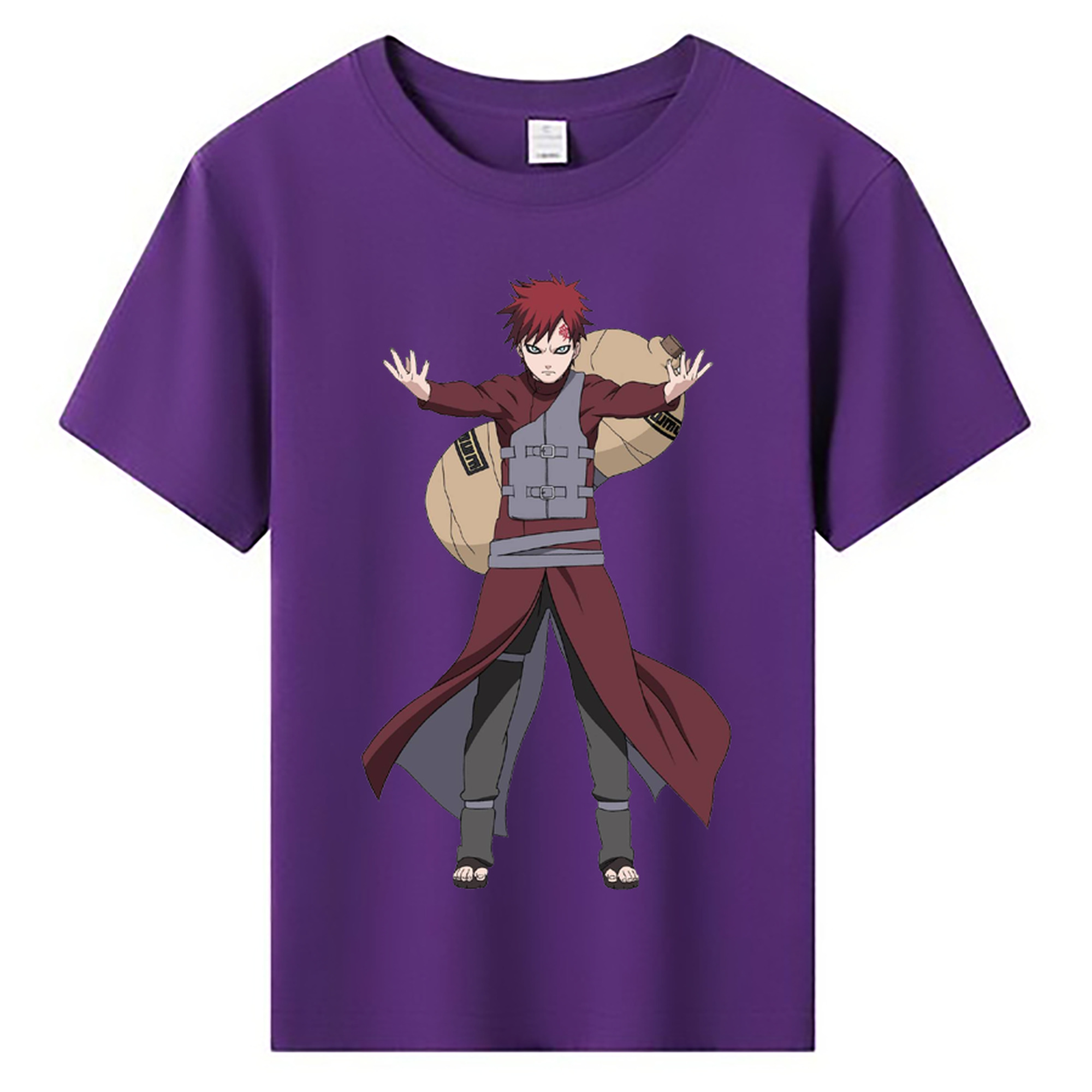 （画像用） NARUTO -ナルト- ガアラ Gaara 綿100％キッズTシャツ（フロントプリント）