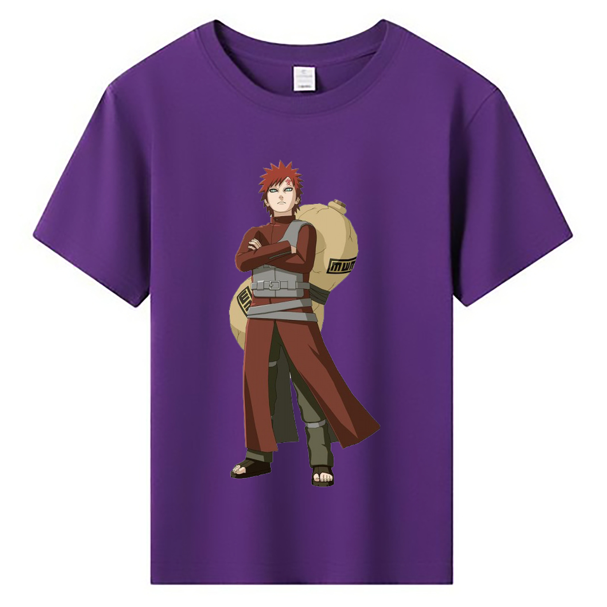 （画像用） NARUTO -ナルト- ガアラ Gaara 綿100％キッズTシャツ（フロントプリント）