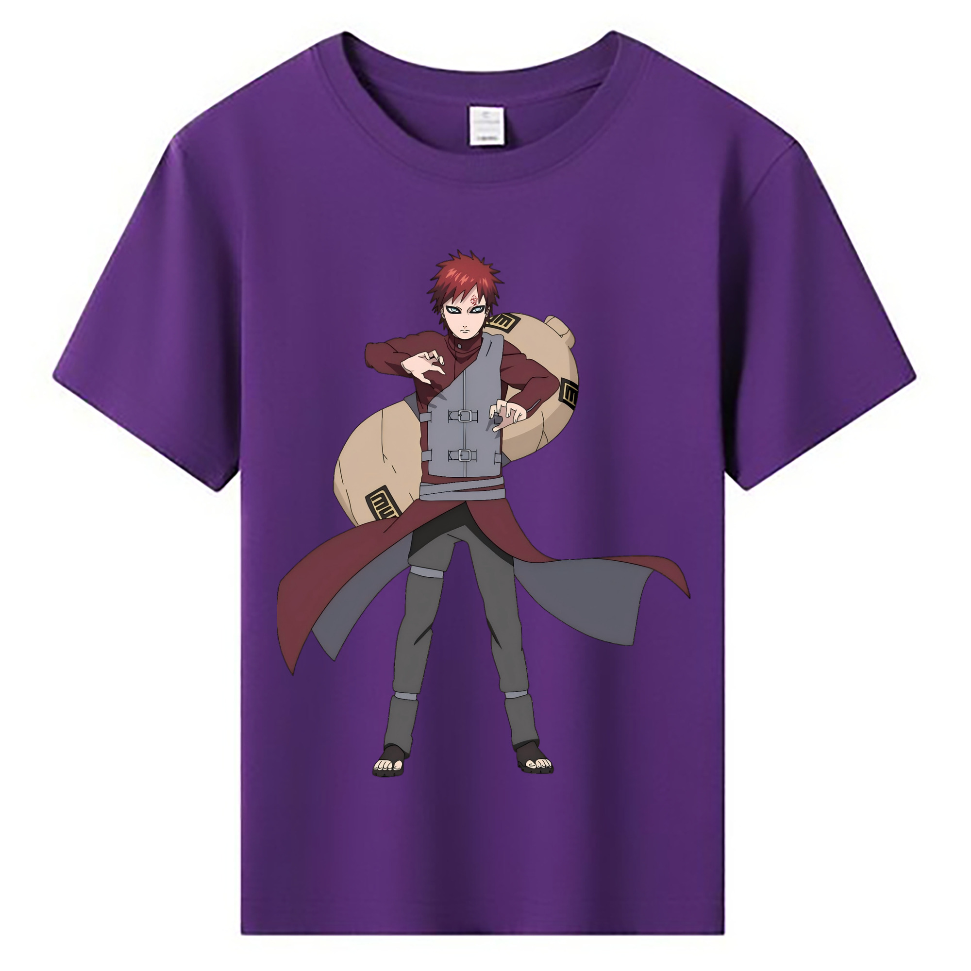 （画像用） NARUTO -ナルト- ガアラ Gaara 綿100％キッズTシャツ（フロントプリント）