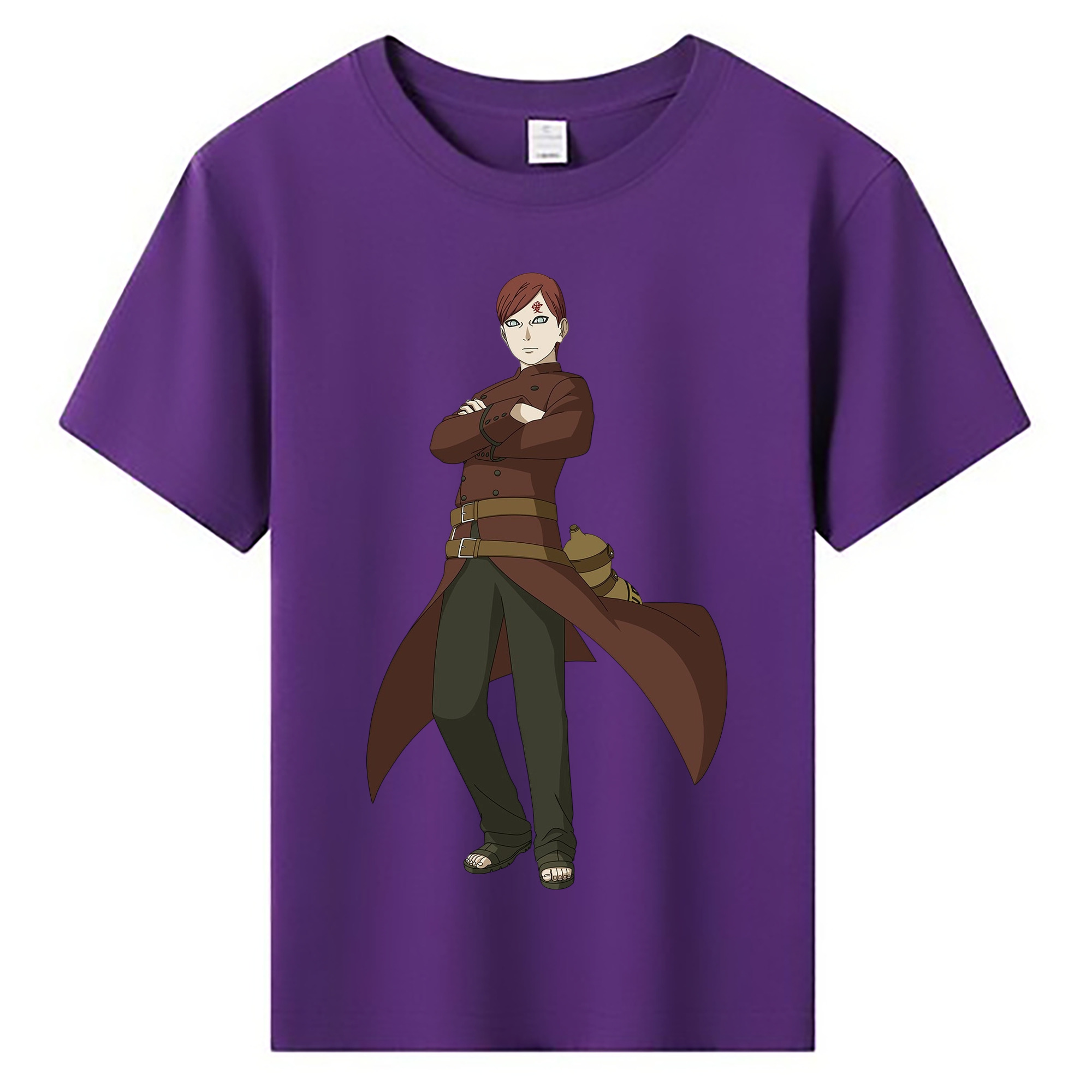 （画像用） NARUTO -ナルト- ガアラ Gaara 綿100％キッズTシャツ（フロントプリント）
