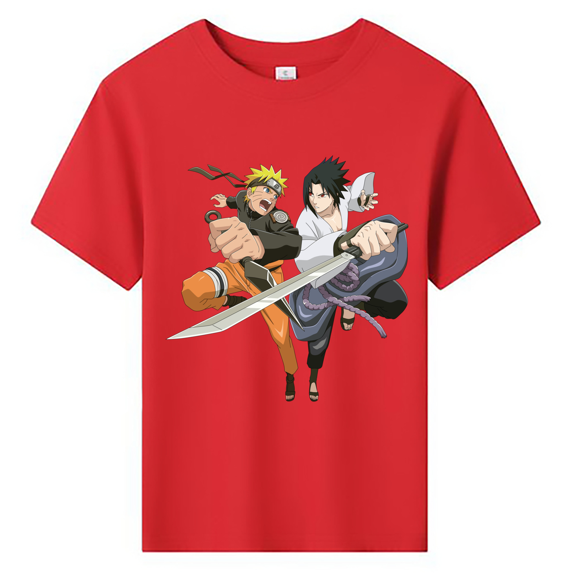 （画像用） NARUTO -ナルト- うずまき ナルト Uzumaki Naruto 綿100％キッズTシャツ（フロントプリント）