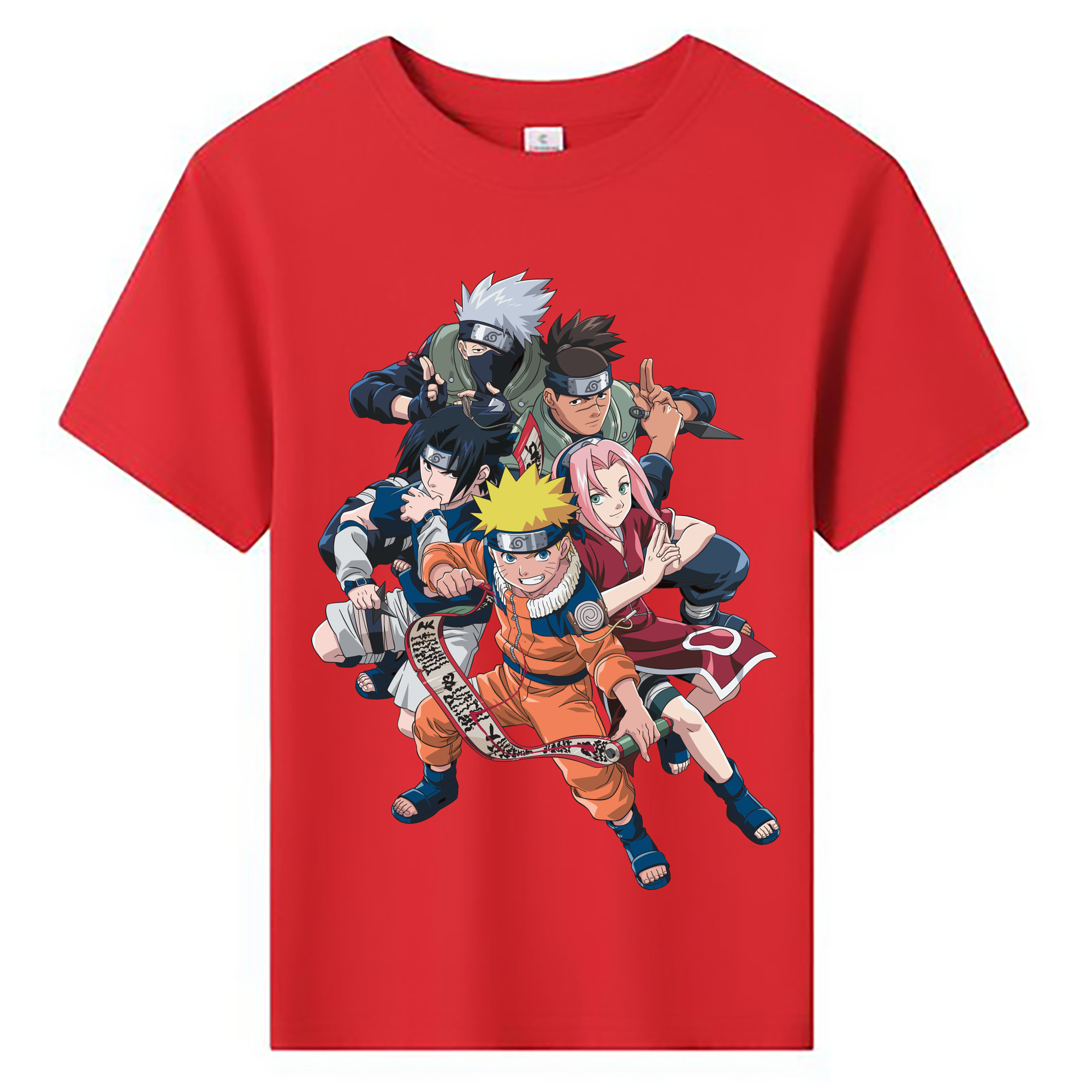 （画像用） NARUTO -ナルト- うずまき ナルト Uzumaki Naruto 綿100％キッズTシャツ（フロントプリント）