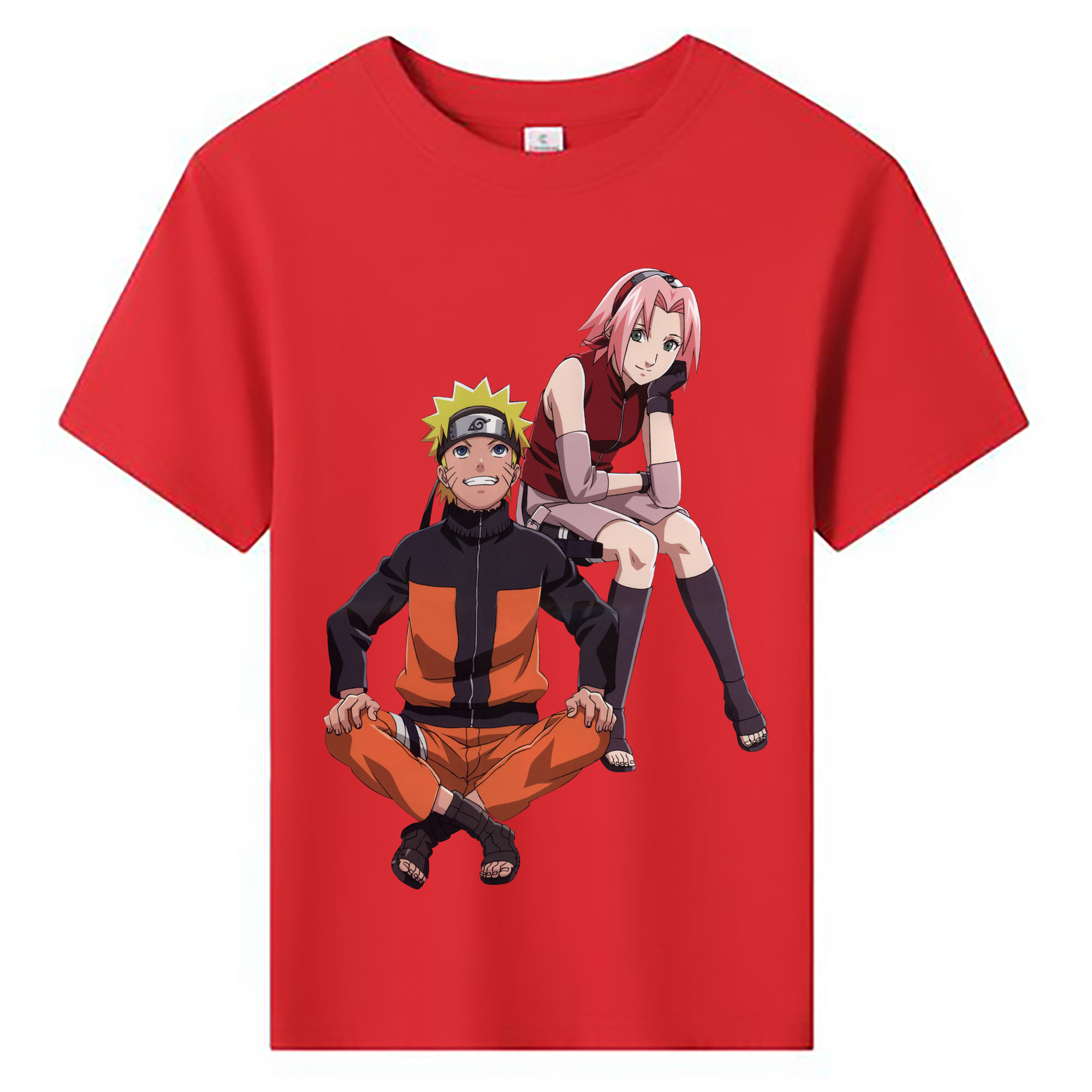 （画像用） NARUTO -ナルト- うずまき ナルト Uzumaki Naruto 綿100％キッズTシャツ（フロントプリント）
