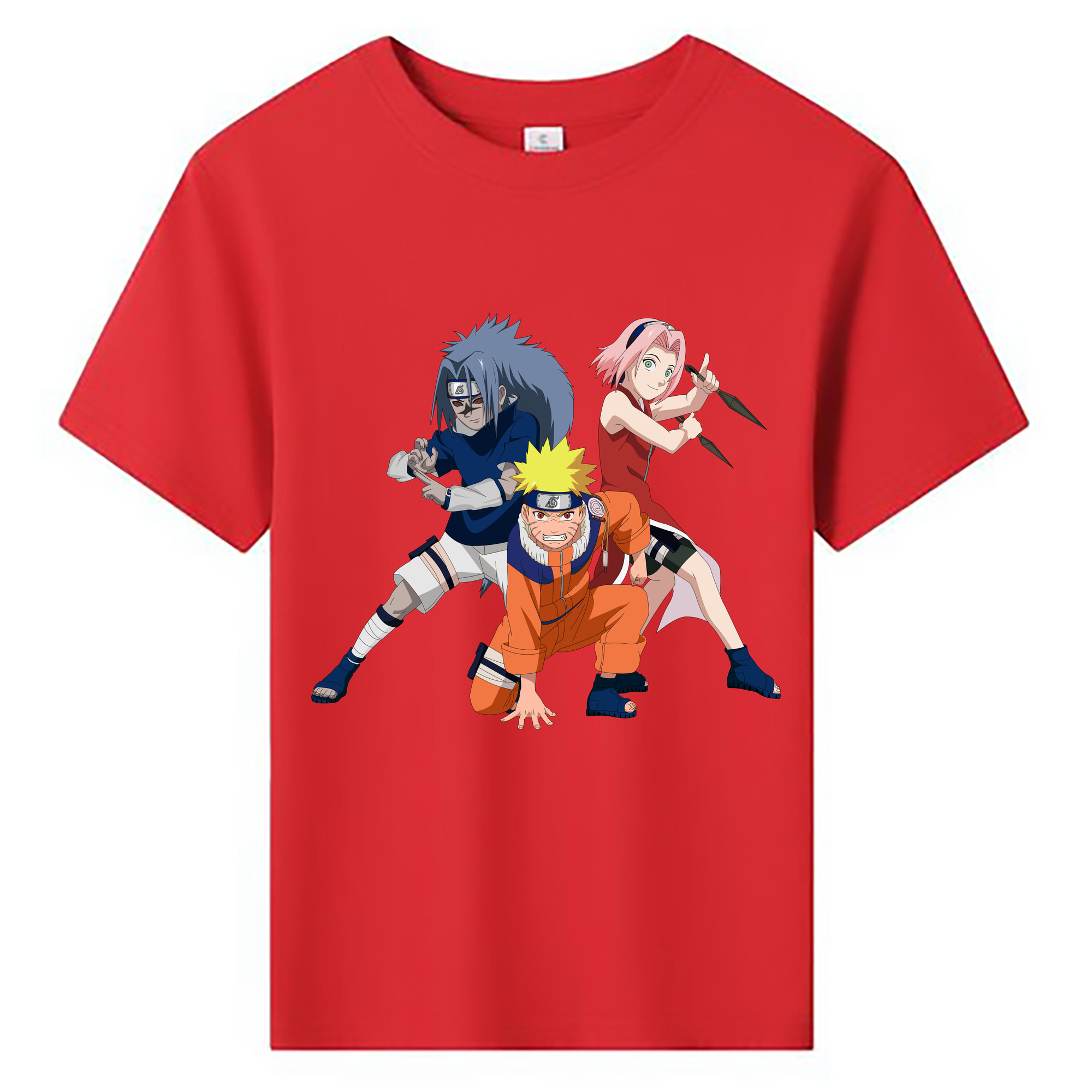 （画像用） NARUTO -ナルト- うずまき ナルト Uzumaki Naruto 綿100％キッズTシャツ（フロントプリント）
