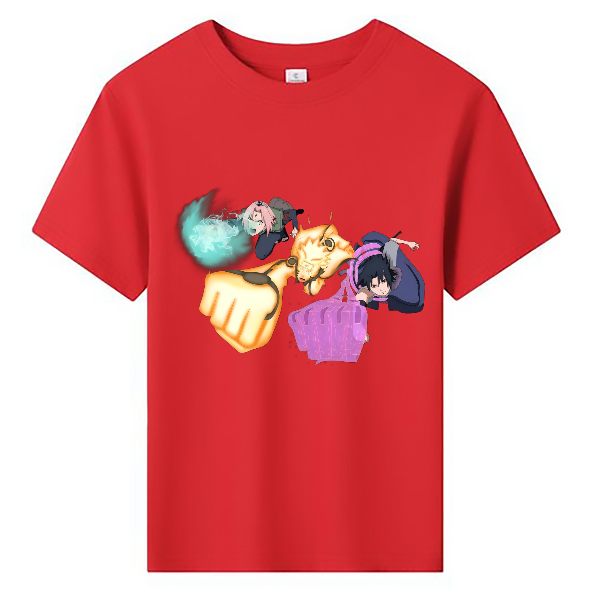 （画像用） NARUTO -ナルト- うずまき ナルト Uzumaki Naruto 綿100％キッズTシャツ（フロントプリント）