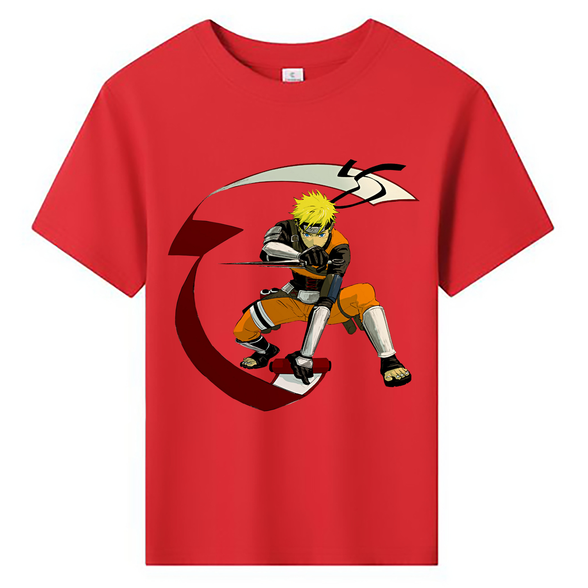 （画像用） NARUTO -ナルト- うずまき ナルト Uzumaki Naruto 綿100％キッズTシャツ（フロントプリント）