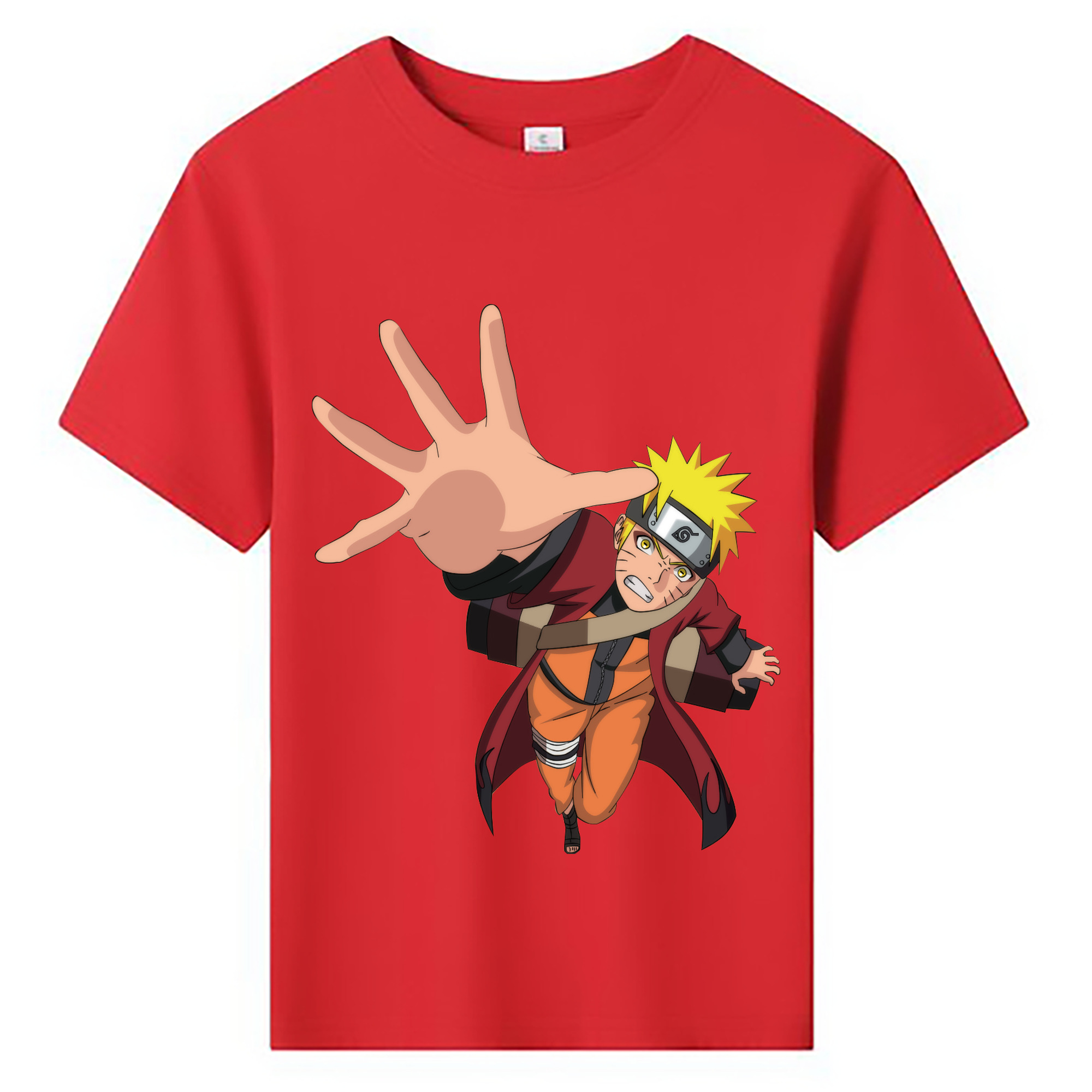 （画像用） NARUTO -ナルト- うずまき ナルト Uzumaki Naruto 綿100％キッズTシャツ（フロントプリント）