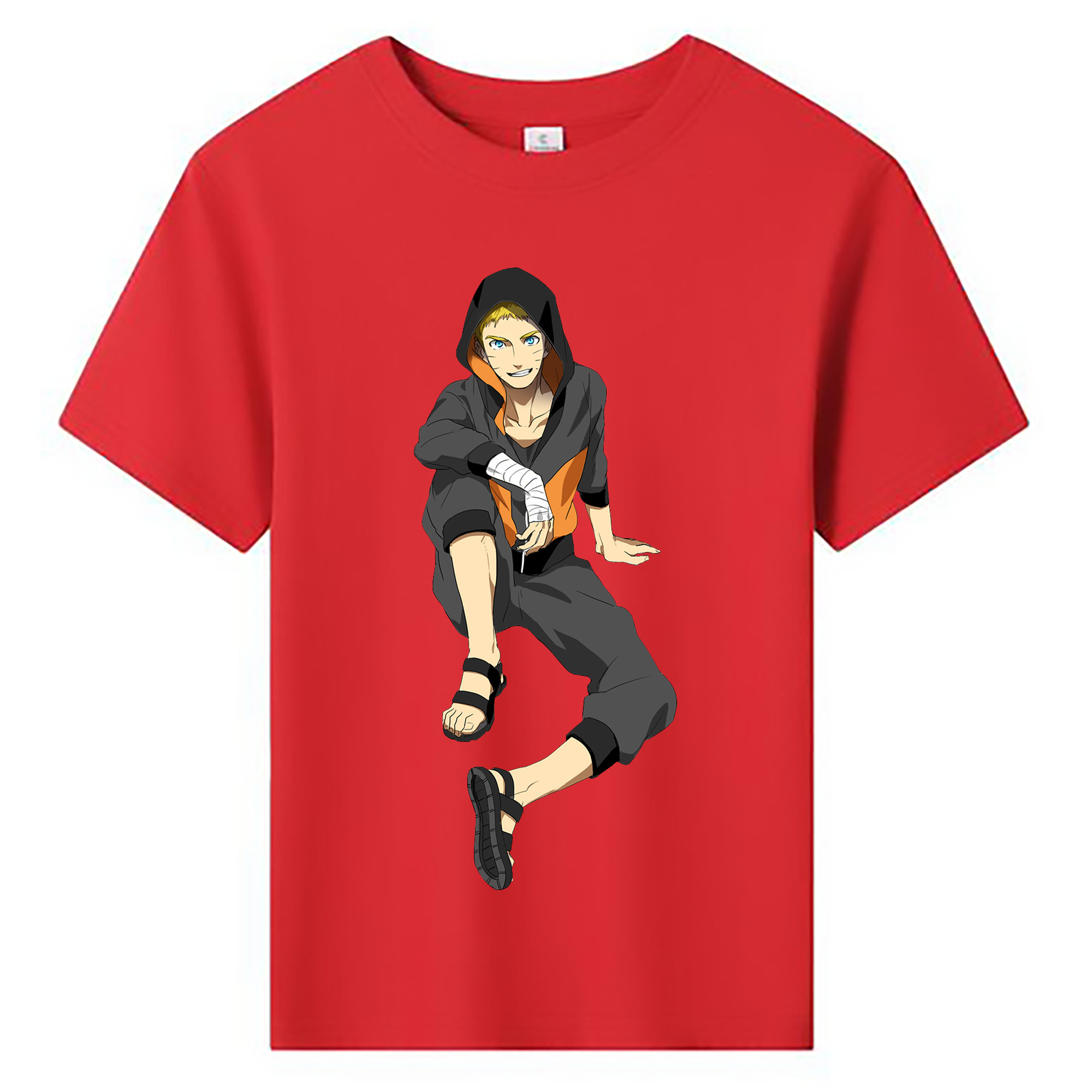 （画像用） NARUTO -ナルト- うずまき ナルト Uzumaki Naruto 綿100％キッズTシャツ（フロントプリント）