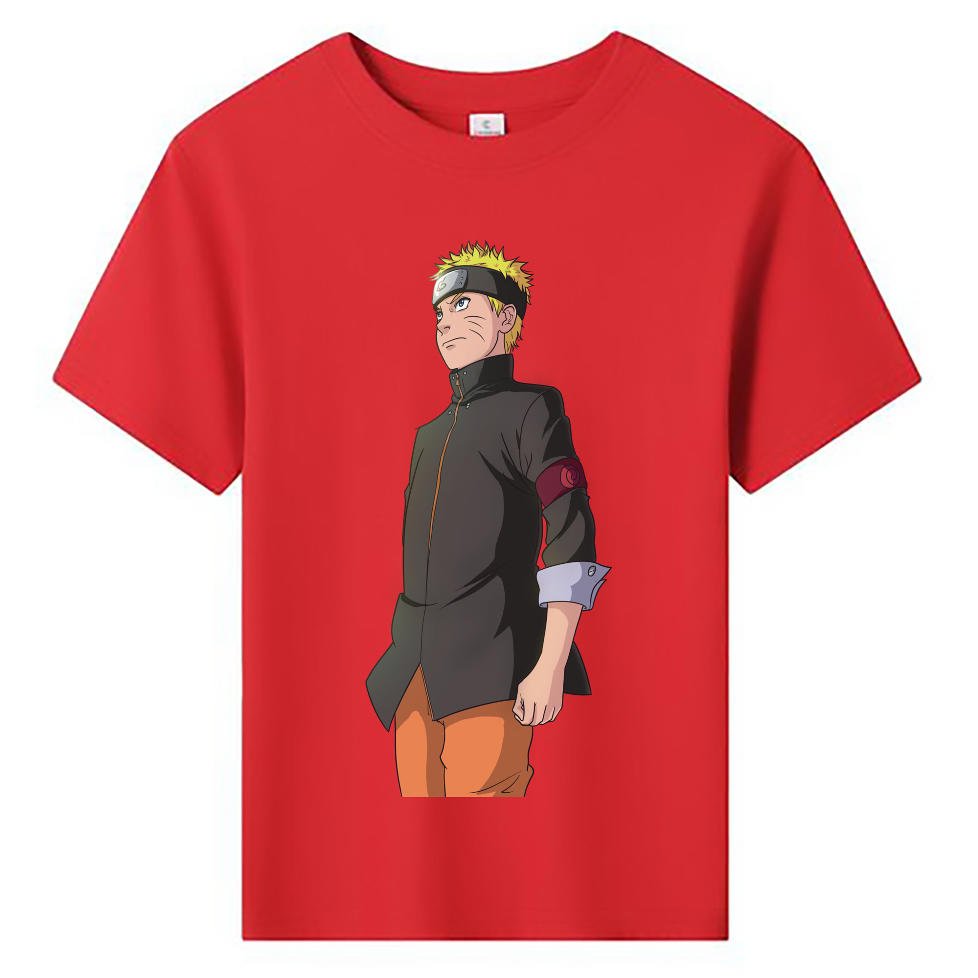 （画像用） NARUTO -ナルト- うずまき ナルト Uzumaki Naruto 綿100％キッズTシャツ（フロントプリント）