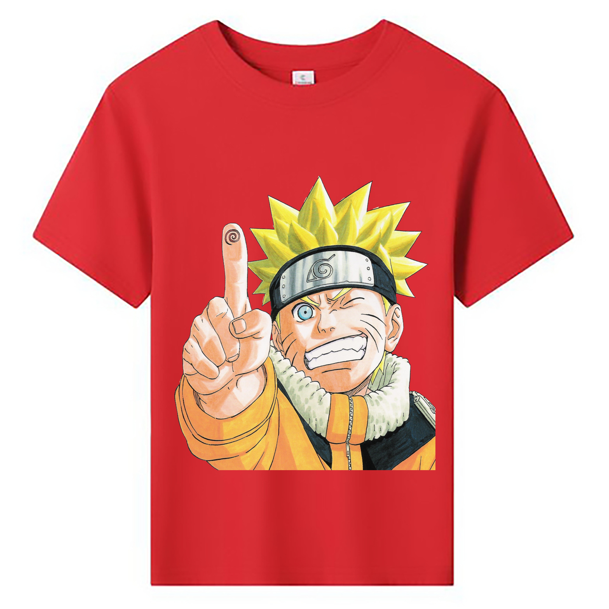 （画像用） NARUTO -ナルト- うずまき ナルト Uzumaki Naruto 綿100％キッズTシャツ（フロントプリント）