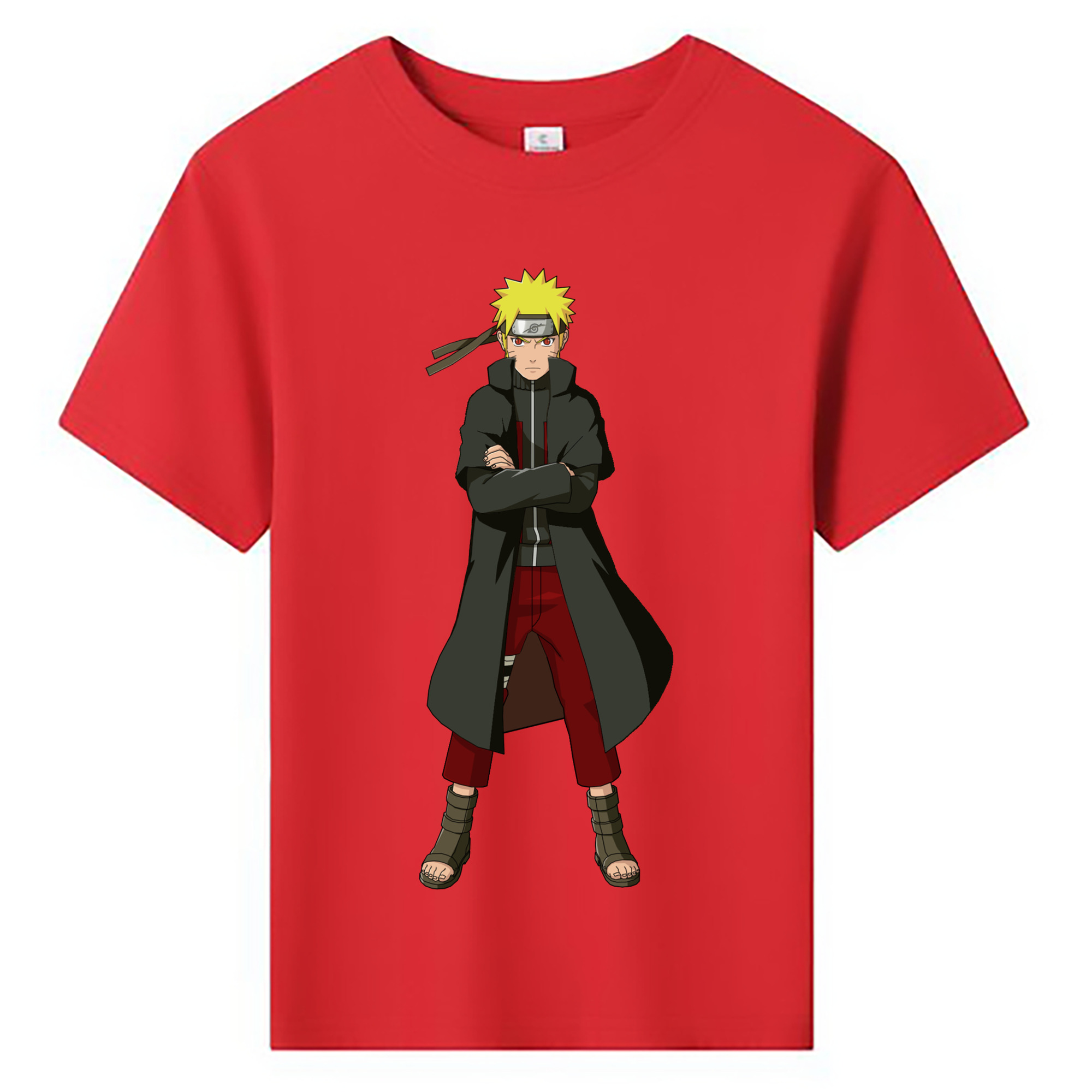 （画像用） NARUTO -ナルト- うずまき ナルト Uzumaki Naruto 綿100％キッズTシャツ（フロントプリント）