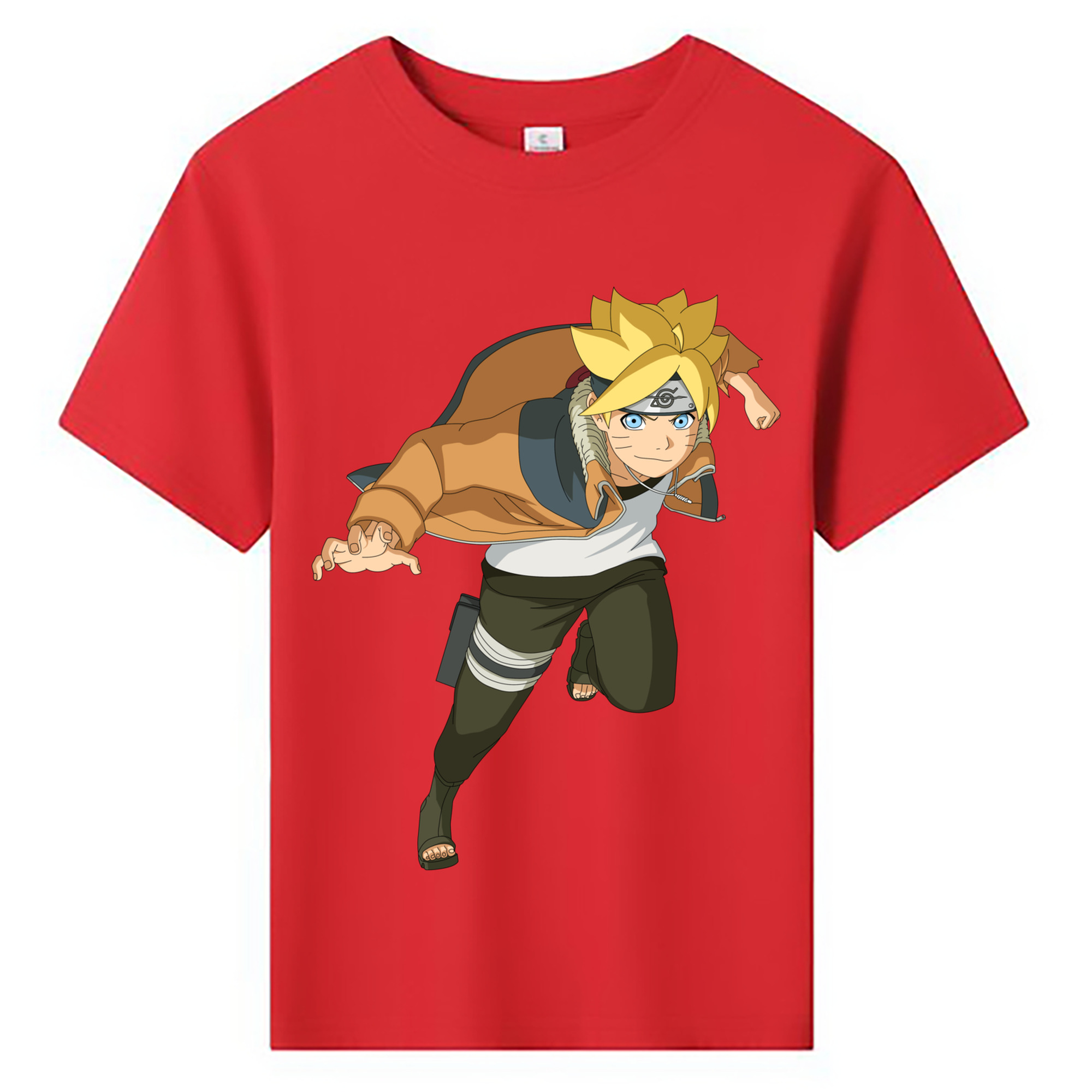 （画像用） NARUTO -ナルト- うずまき ナルト Uzumaki Naruto 綿100％キッズTシャツ（フロントプリント）