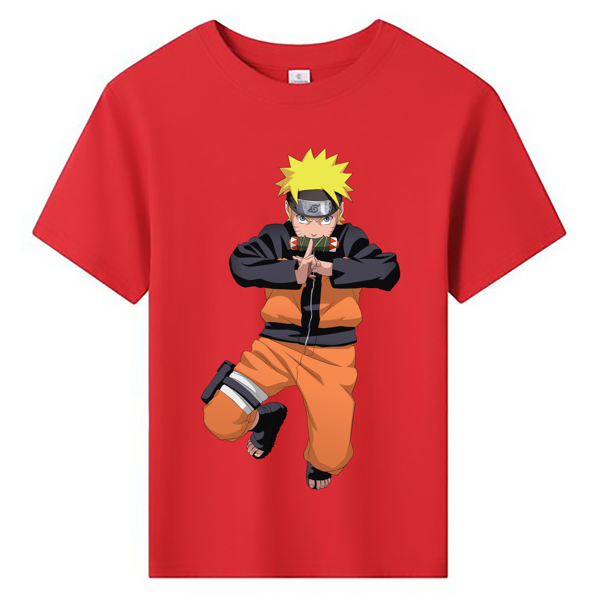 （画像用） NARUTO -ナルト- うずまき ナルト Uzumaki Naruto 綿100％キッズTシャツ（フロントプリント）