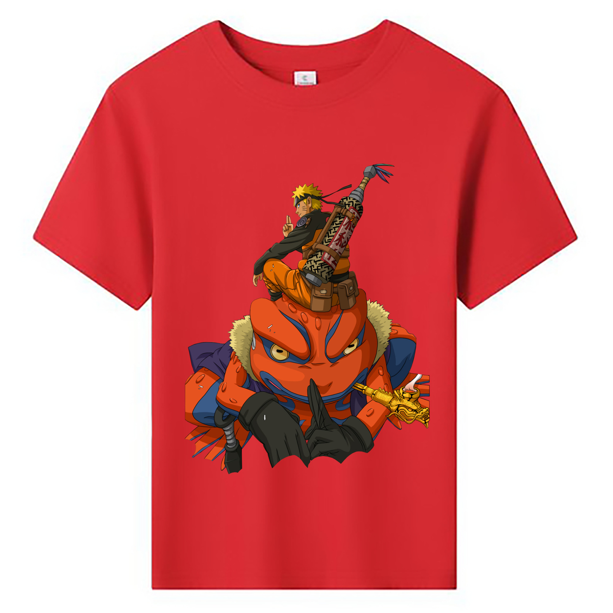 （画像用） NARUTO -ナルト- うずまき ナルト Uzumaki Naruto 綿100％キッズTシャツ（フロントプリント）